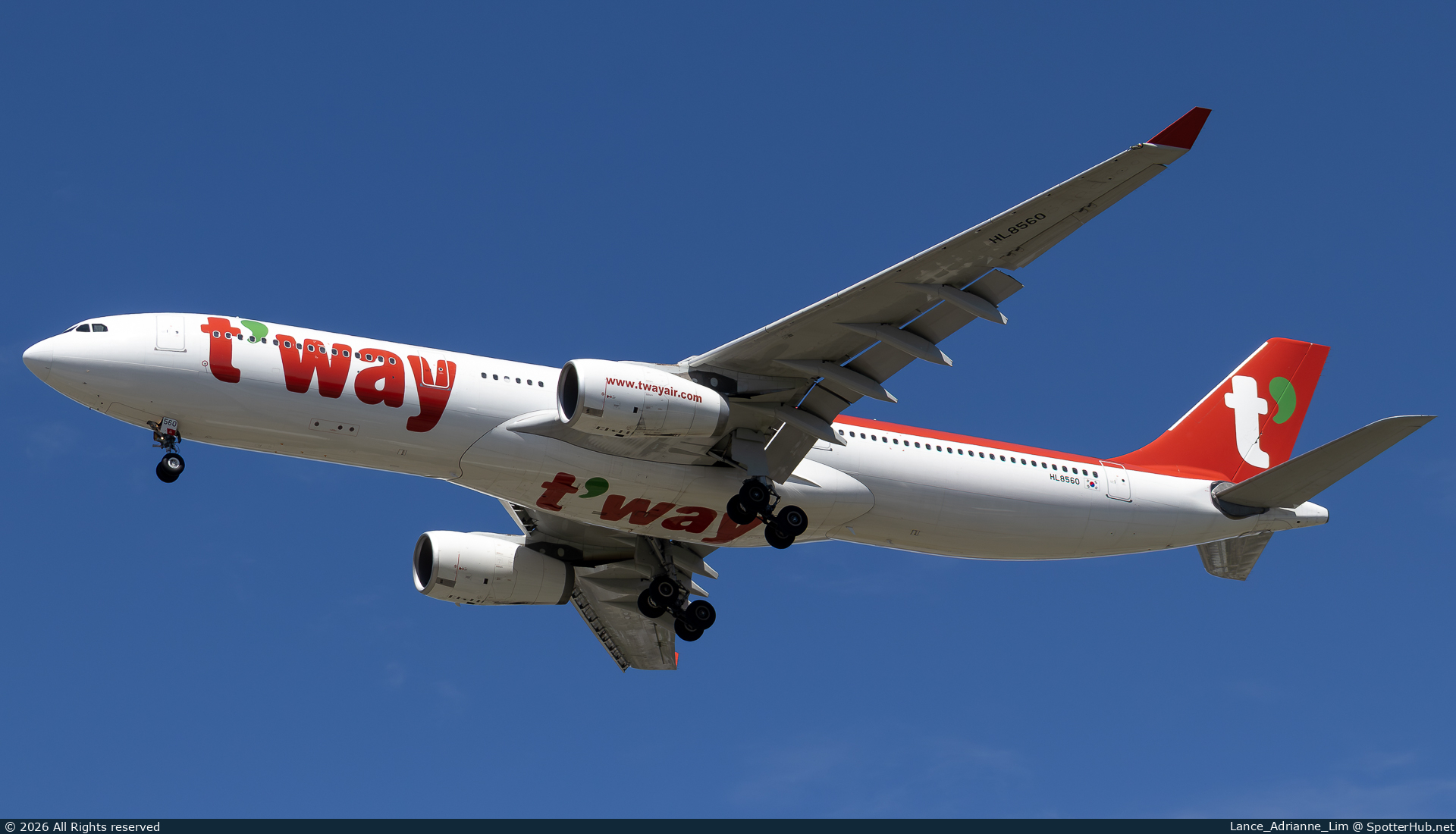 Photo of HL8560 - Airbus A330-343 operated by T'Way Air