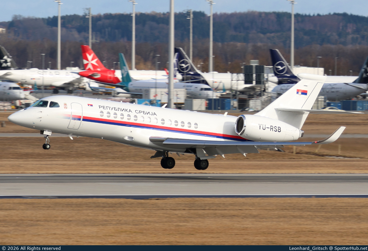 Photo of YU-RSB - Dassault Falcon 6X operated by Government of Serbia