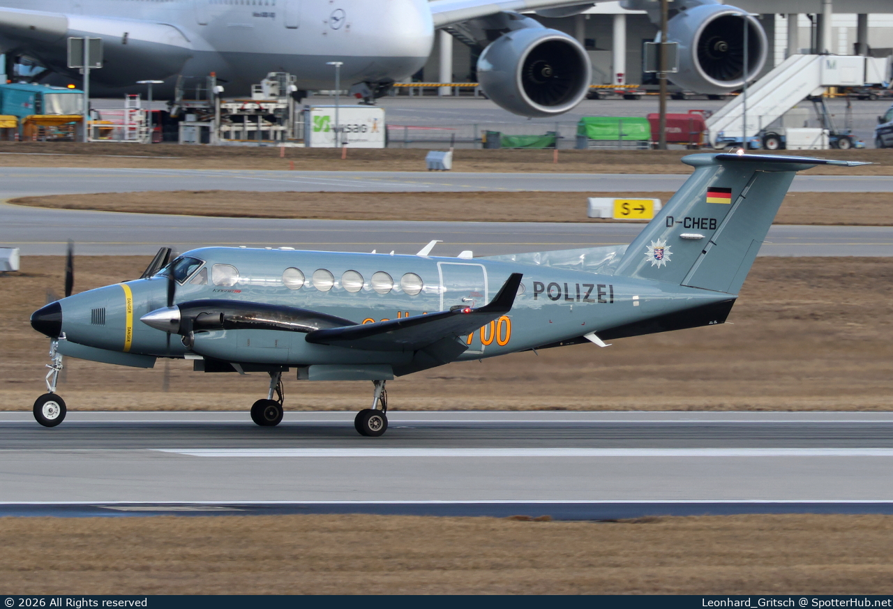 Photo of D-CHEB - Beechcraft B200GT Super King Air 250 operated by German Police - Polizeifliegerstaffel Hessen