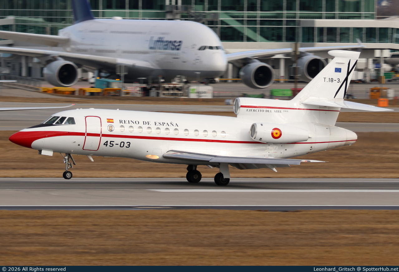 Photo of T.18-3 - Dassault Falcon 900B operated by Spanish Air Force