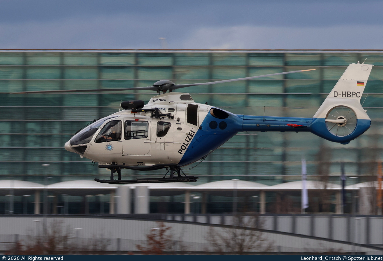 Photo of D-HBPC - Eurocopter EC135 P3 operated by German Police - Hubschrauberstaffel Bayern