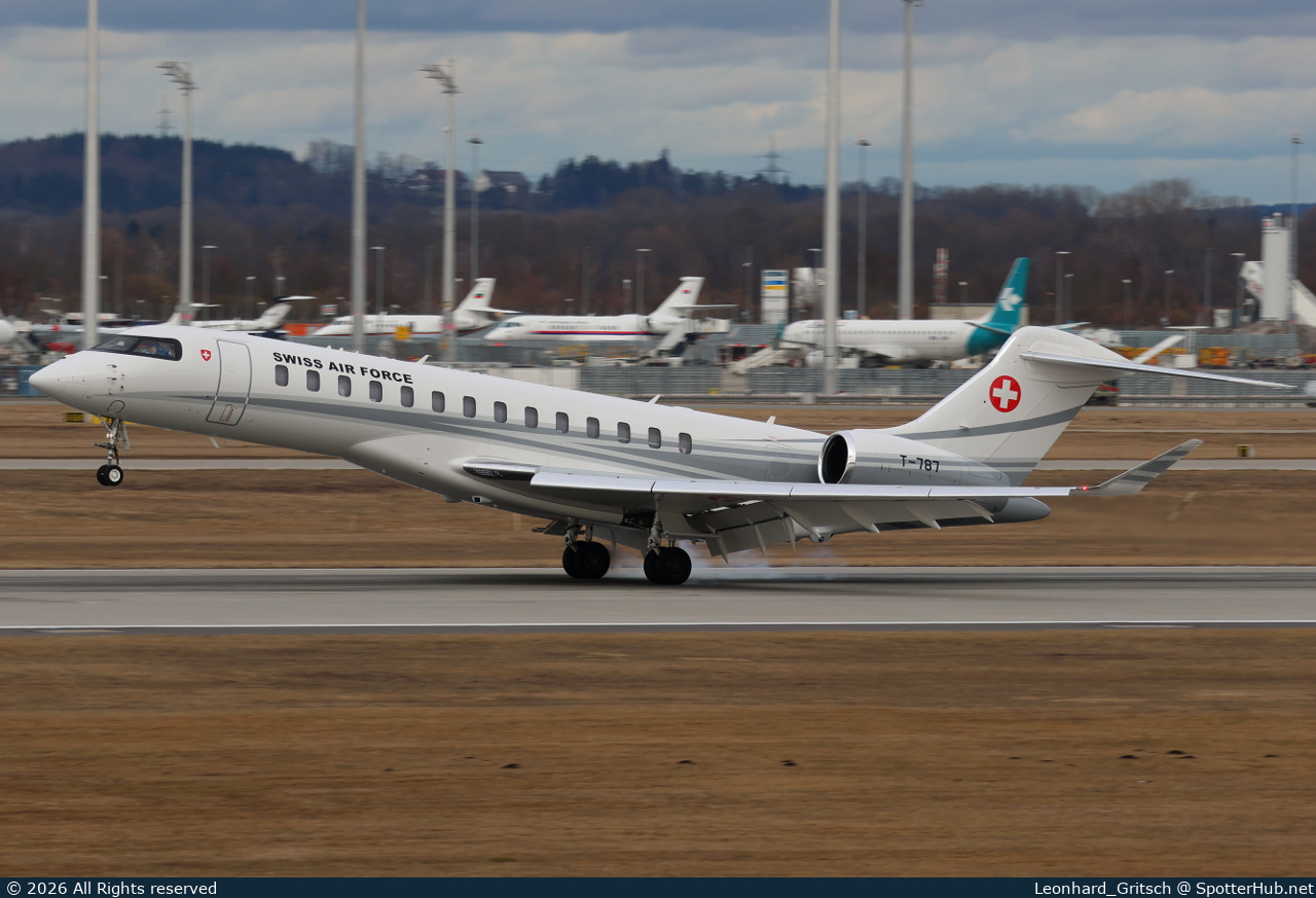 Photo of T-787 - Bombardier Global 7500 operated by Swiss Air Force
