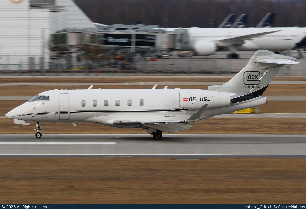 Photo of OE-HGL - Bombardier Challenger 3500 operated by Glock Aviation