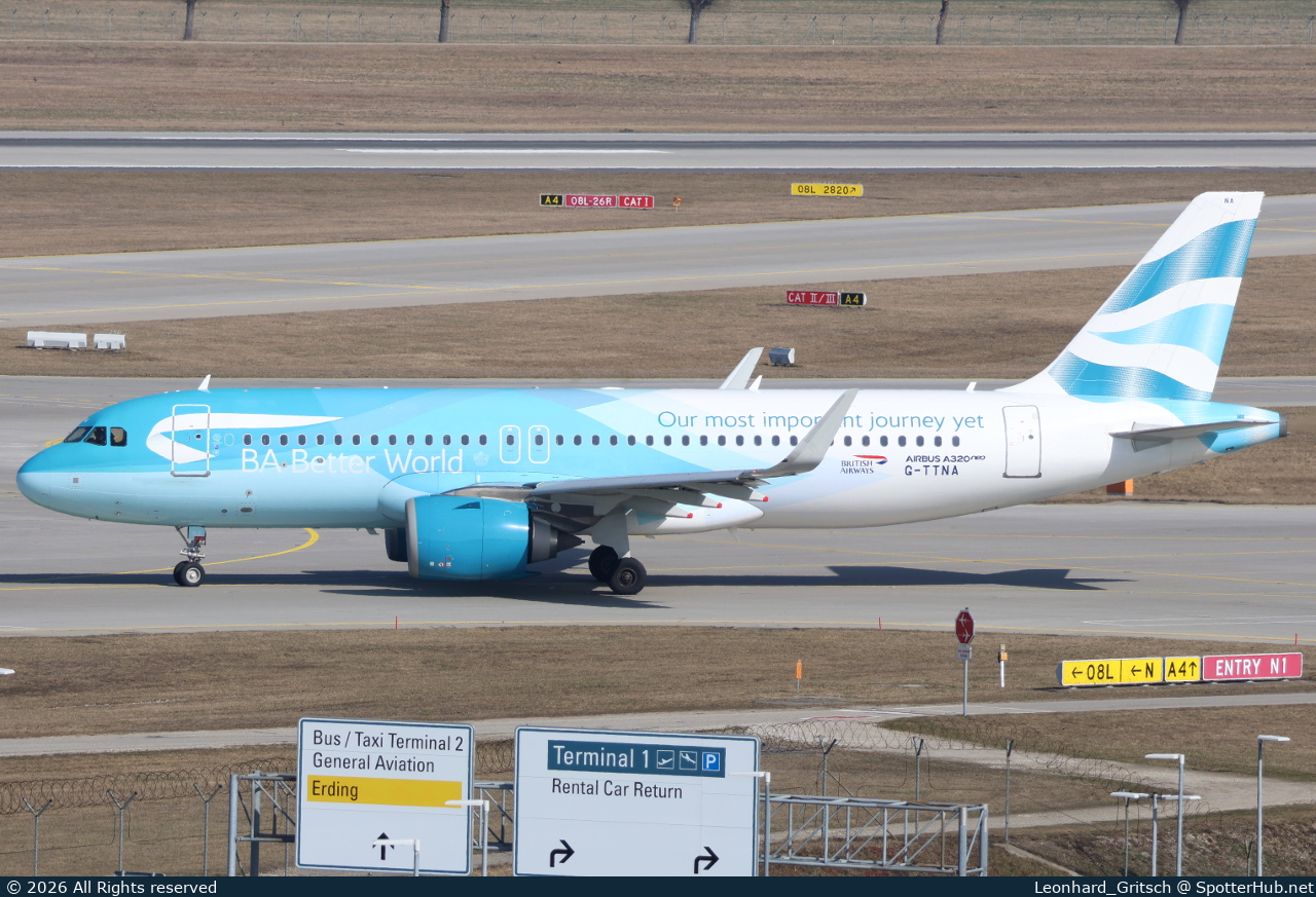 Photo of G-TTNA - Airbus A320-251N operated by British Airways