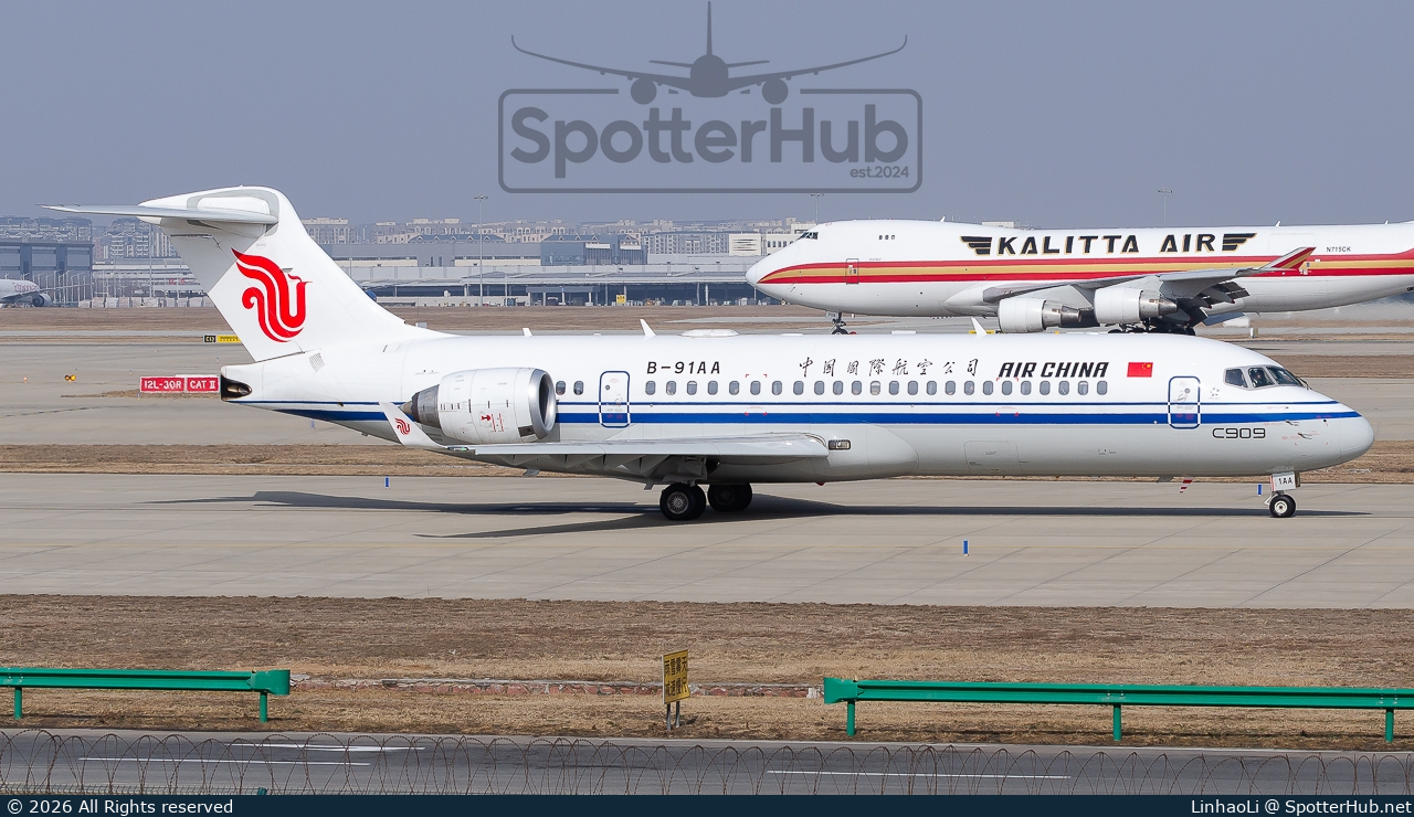 Photo of B-91AA - COMAC C909 operated by Air China