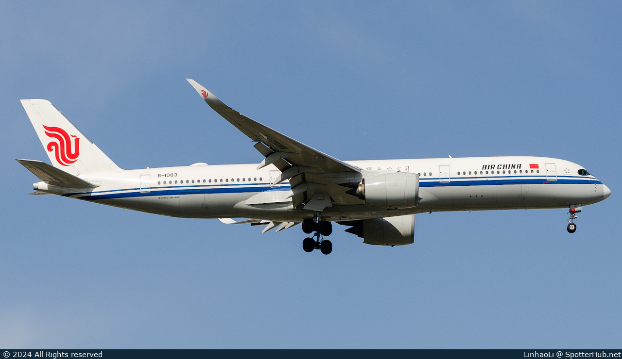 Photo of B-1083 - Airbus A350-941 operated by Air China