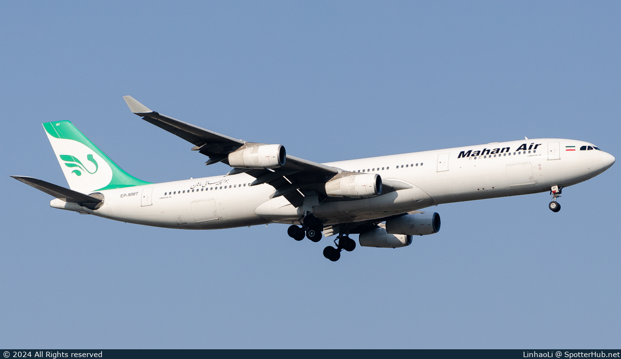 Photo of EP-MMT - Airbus A340-313 operated by Mahan Air