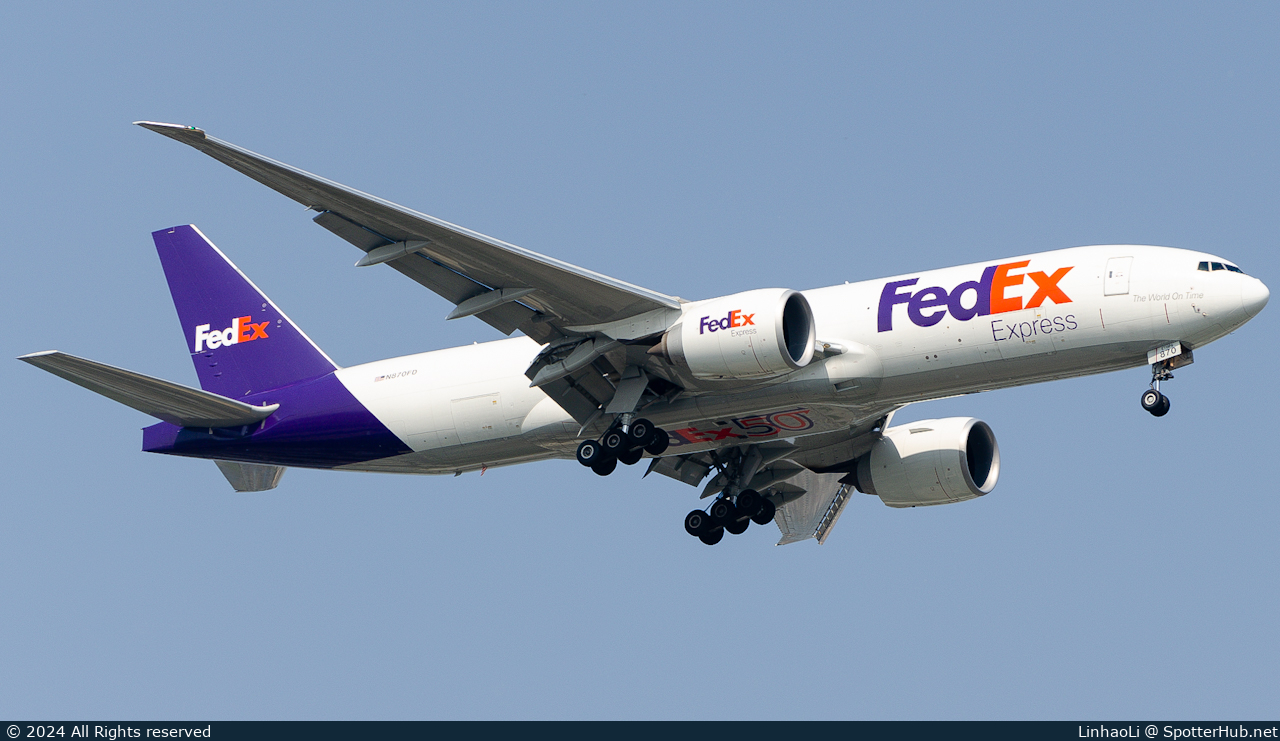 Photo of N870FD - Boeing 777-F operated by FedEx