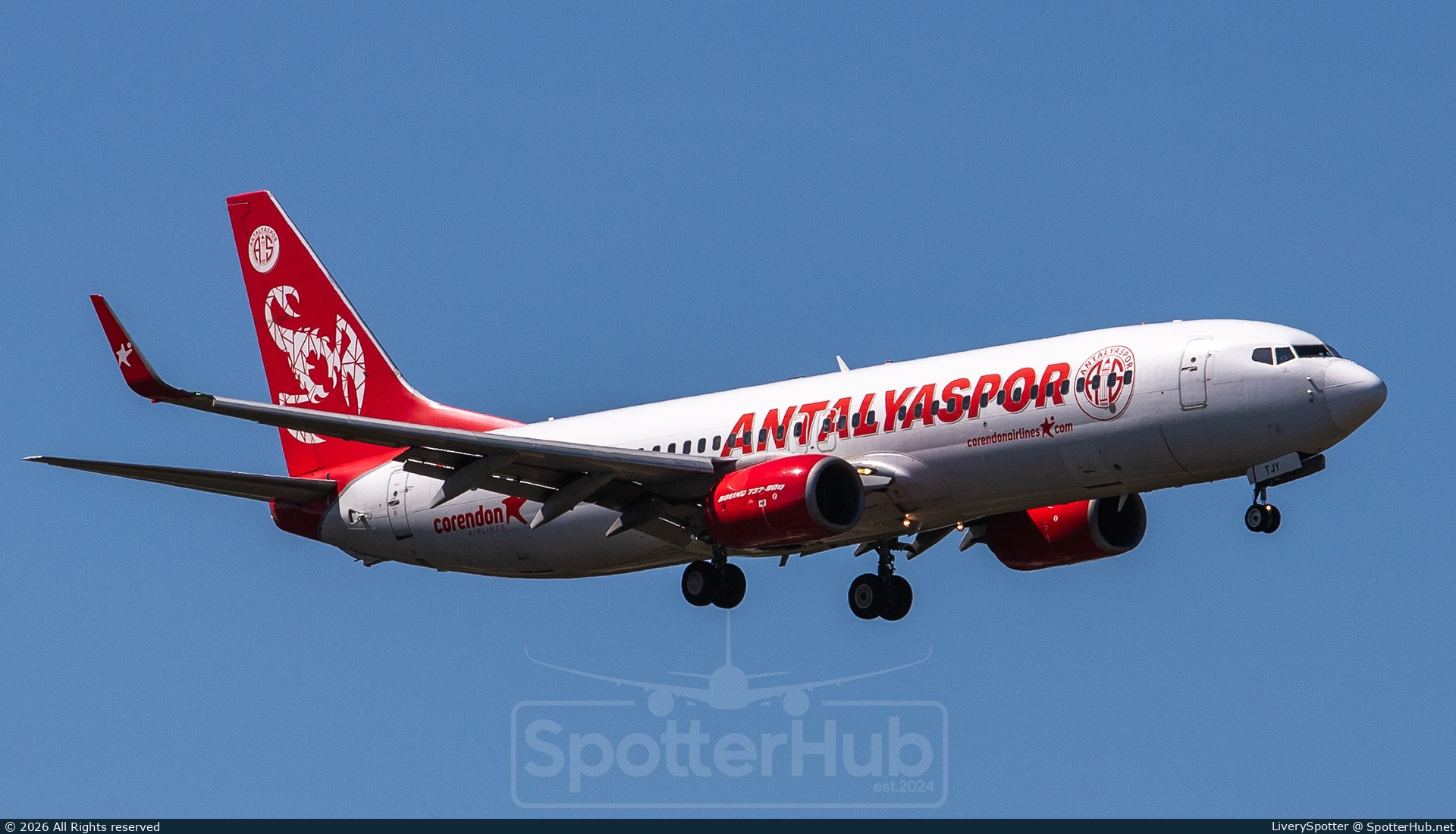 Photo of TC-TJY - Boeing 737-8AS operated by Corendon Airlines