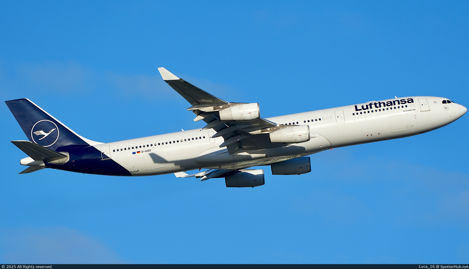 Photo of D-AIGO - Airbus A340-313 operated by Lufthansa