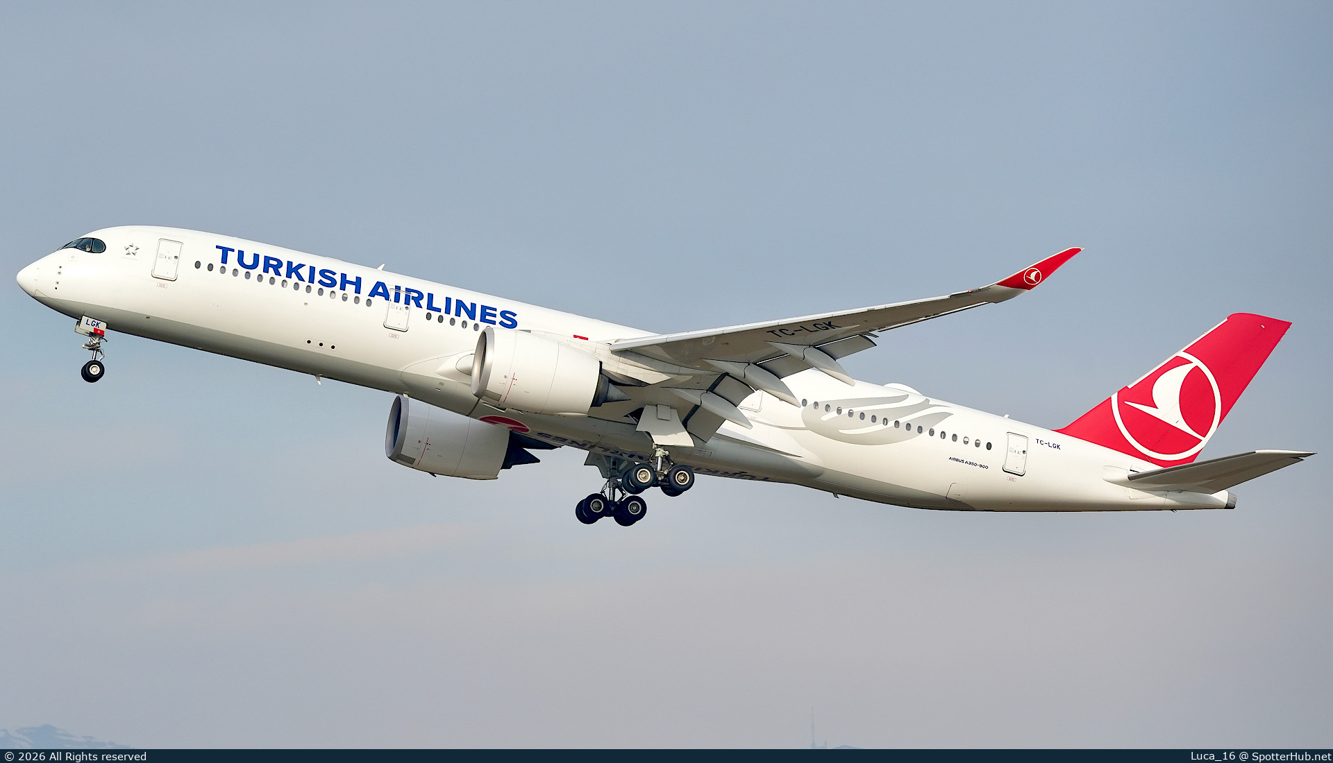 Photo of TC-LGK - Airbus A350-941 operated by Turkish Airlines
