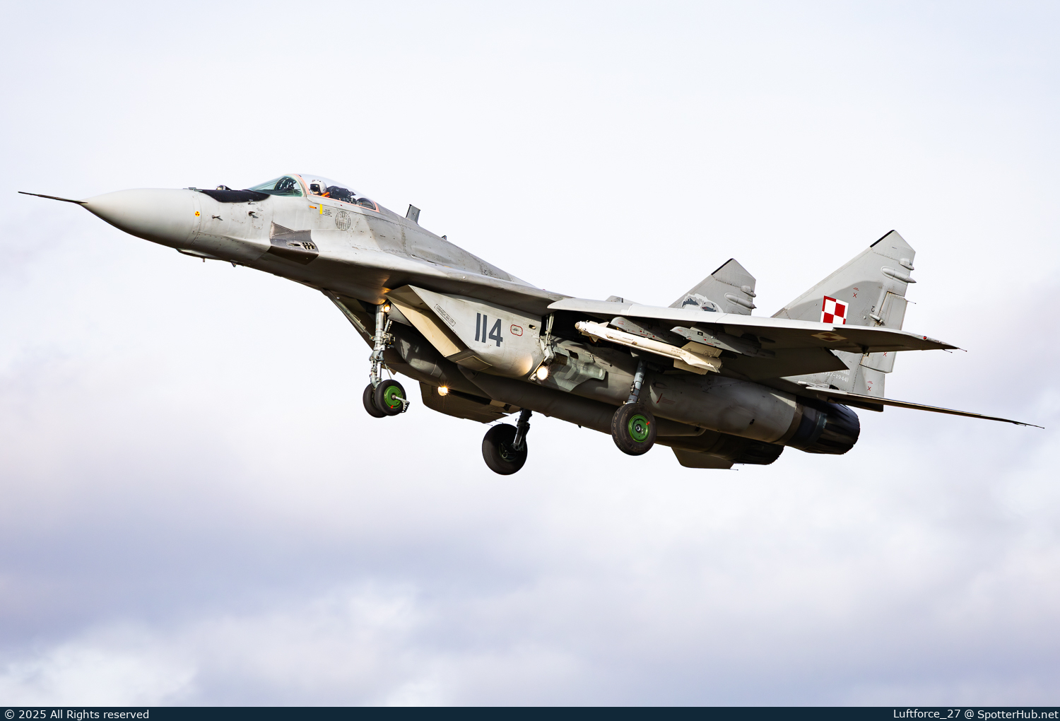 Photo of 114 - Mikoyan-Gurevich MiG-29A Fulcrum-A operated by Polish Air Force