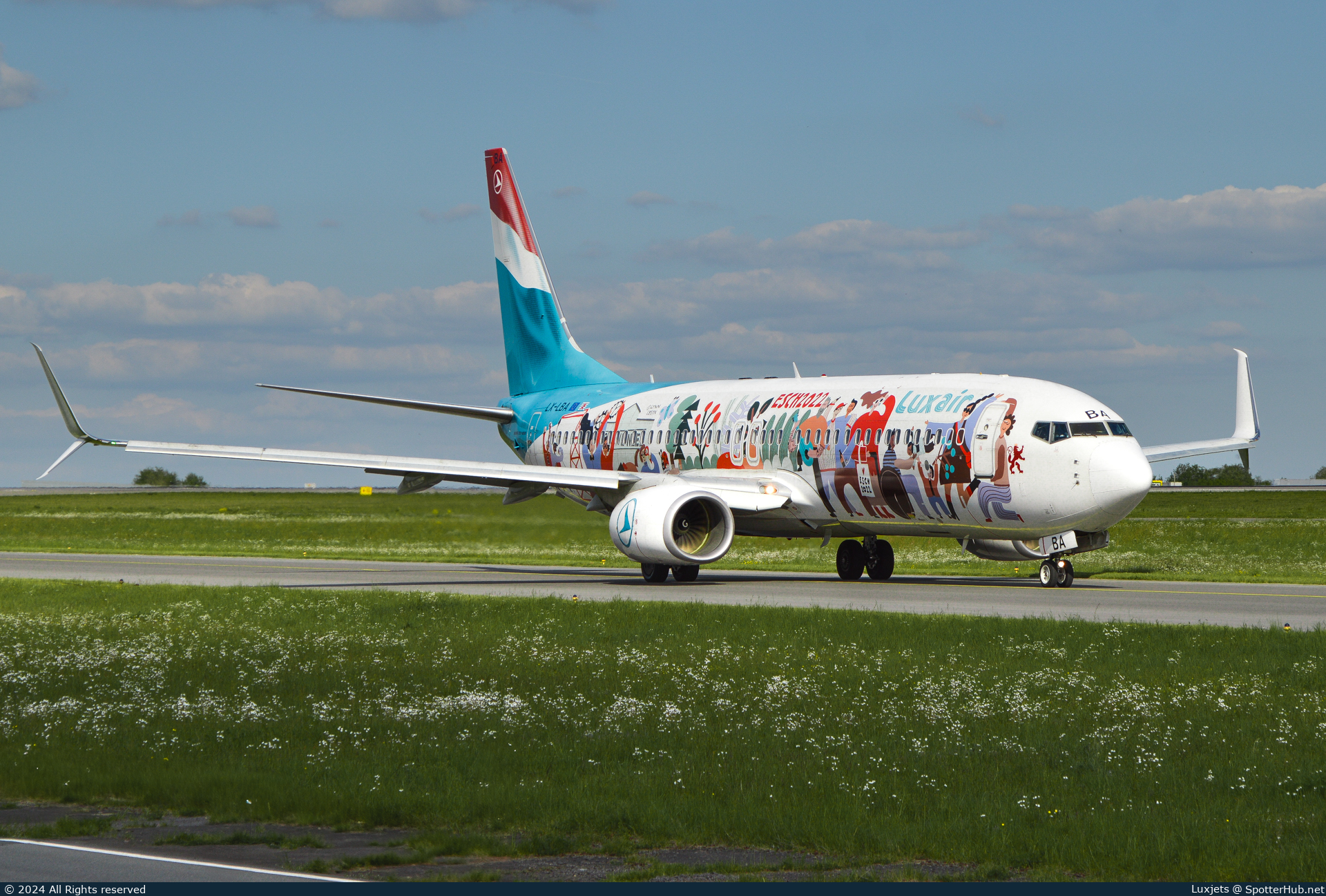 Photo of LX-LBA - Boeing 737-8C9 operated by Luxair