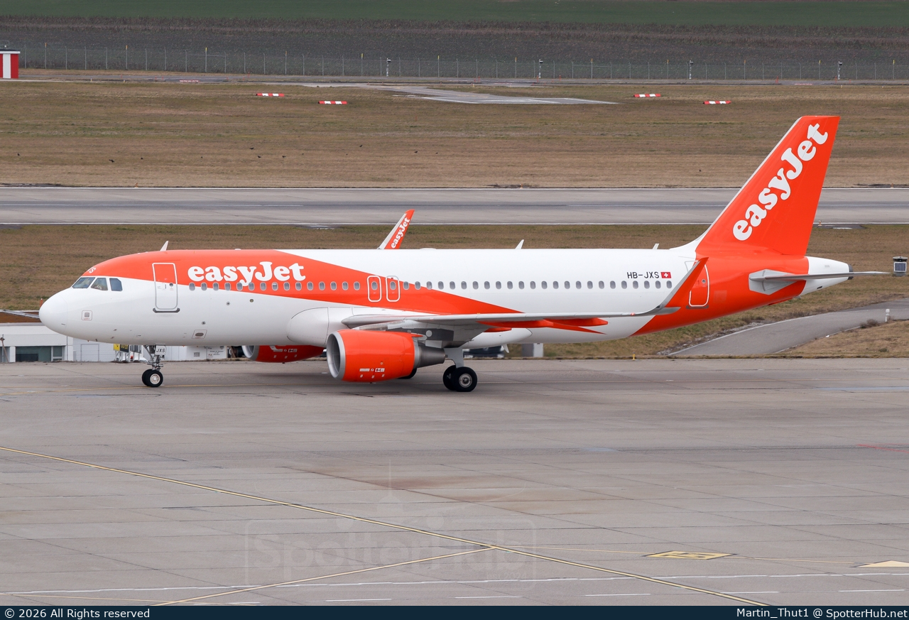 Photo of HB-JXS - Airbus A320-214 operated by easyJet Switzerland
