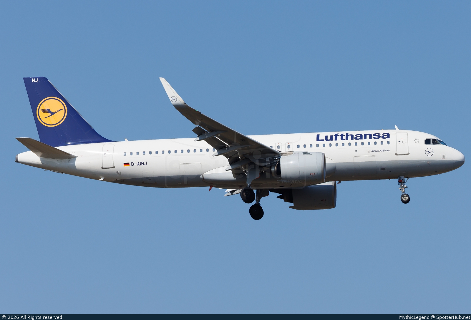 Photo of D-AINJ - Airbus A320-271N operated by Lufthansa