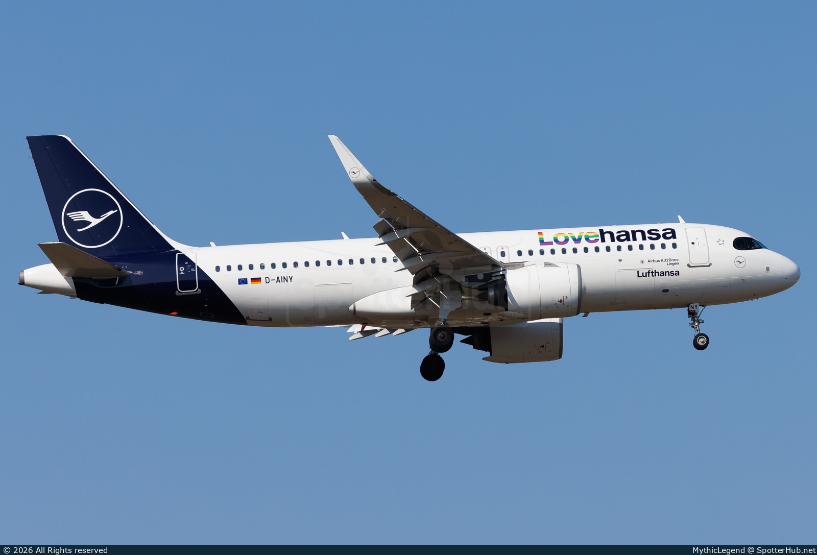 Photo of D-AINY - Airbus A320-271N operated by Lufthansa