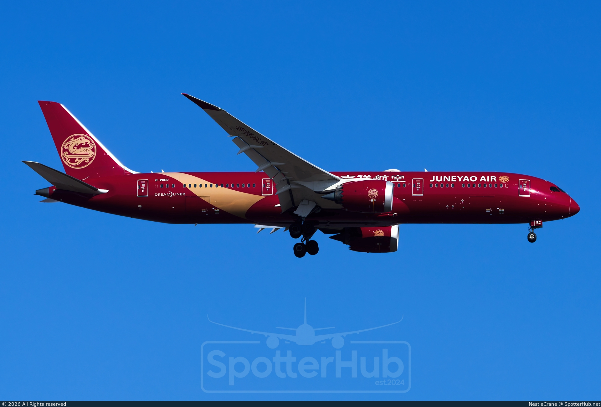 Photo of B-20EC - Boeing 787-9 Dreamliner operated by Juneyao Air