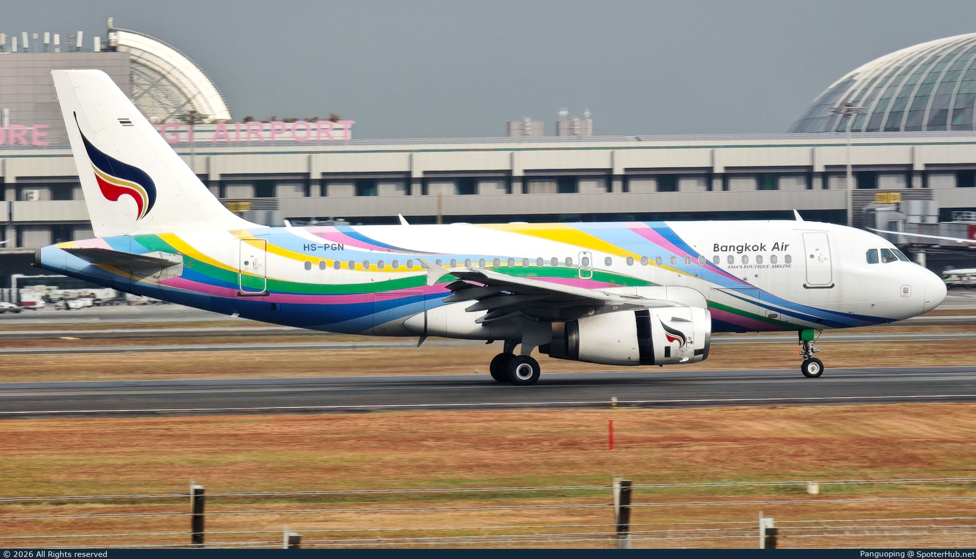 Photo of HS-PGN - Airbus A319-132 operated by Bangkok Airways