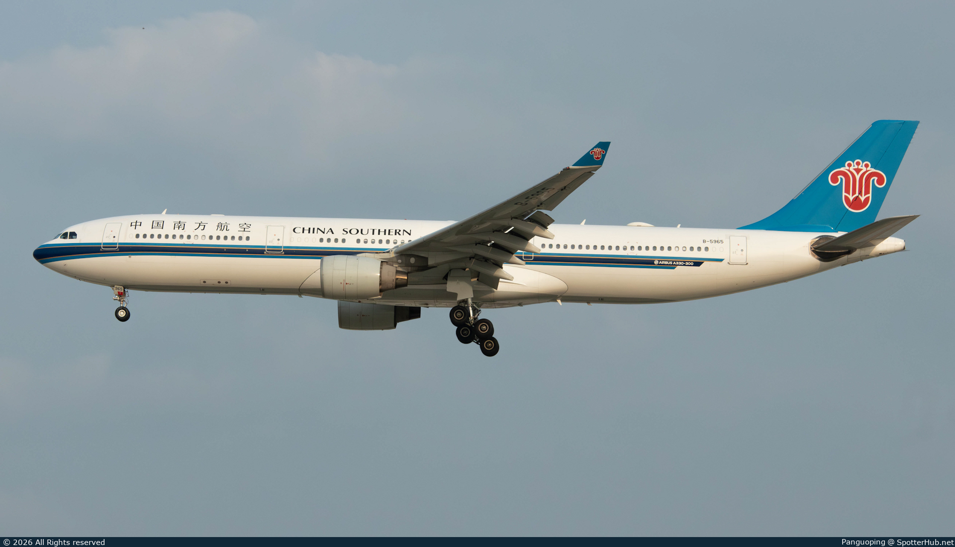 Photo of B-5965 - Airbus A330-323 operated by China Southern Airlines
