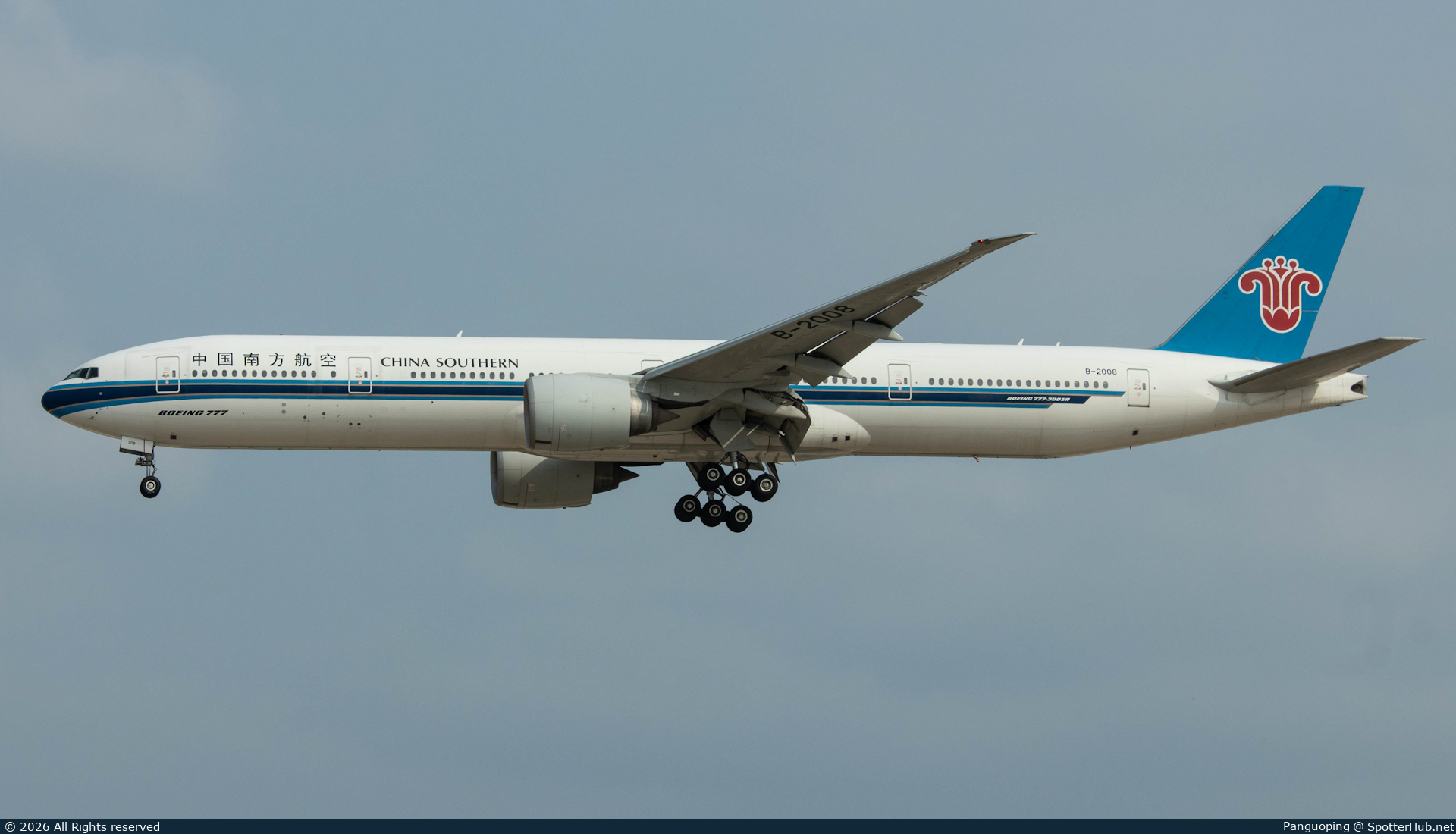 Photo of B-2008 - Boeing 777-31B(ER) operated by China Southern Airlines