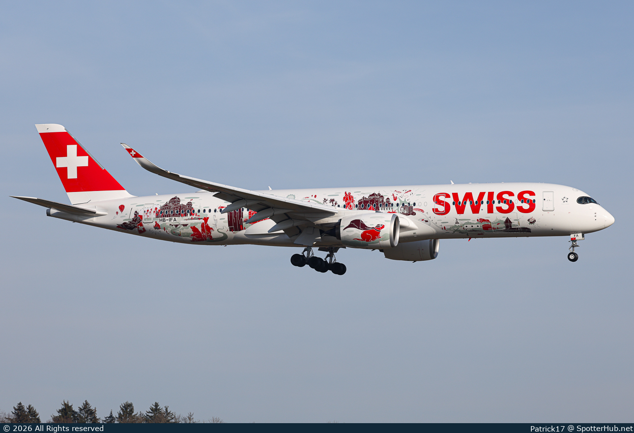 Photo of HB-IFA - Airbus A350-941 operated by Swiss International Air Lines