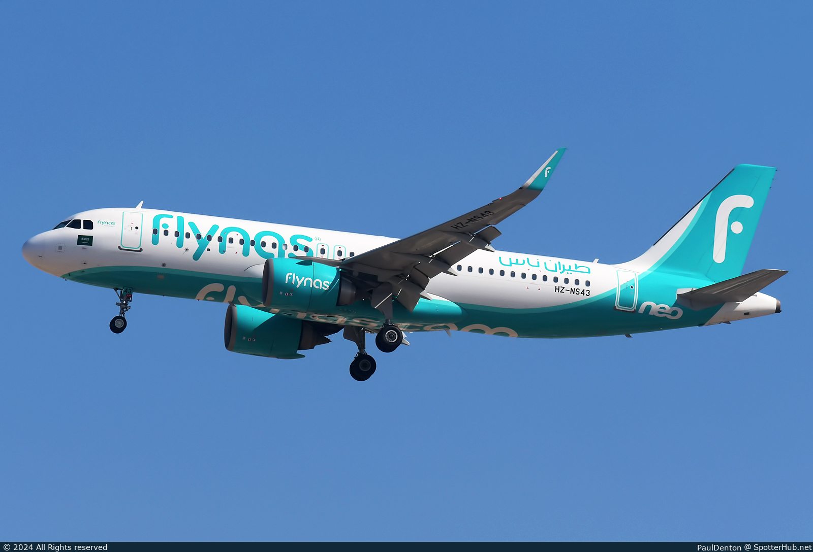 Photo of HZ-NS43 - Airbus A320-251N operated by Flynas