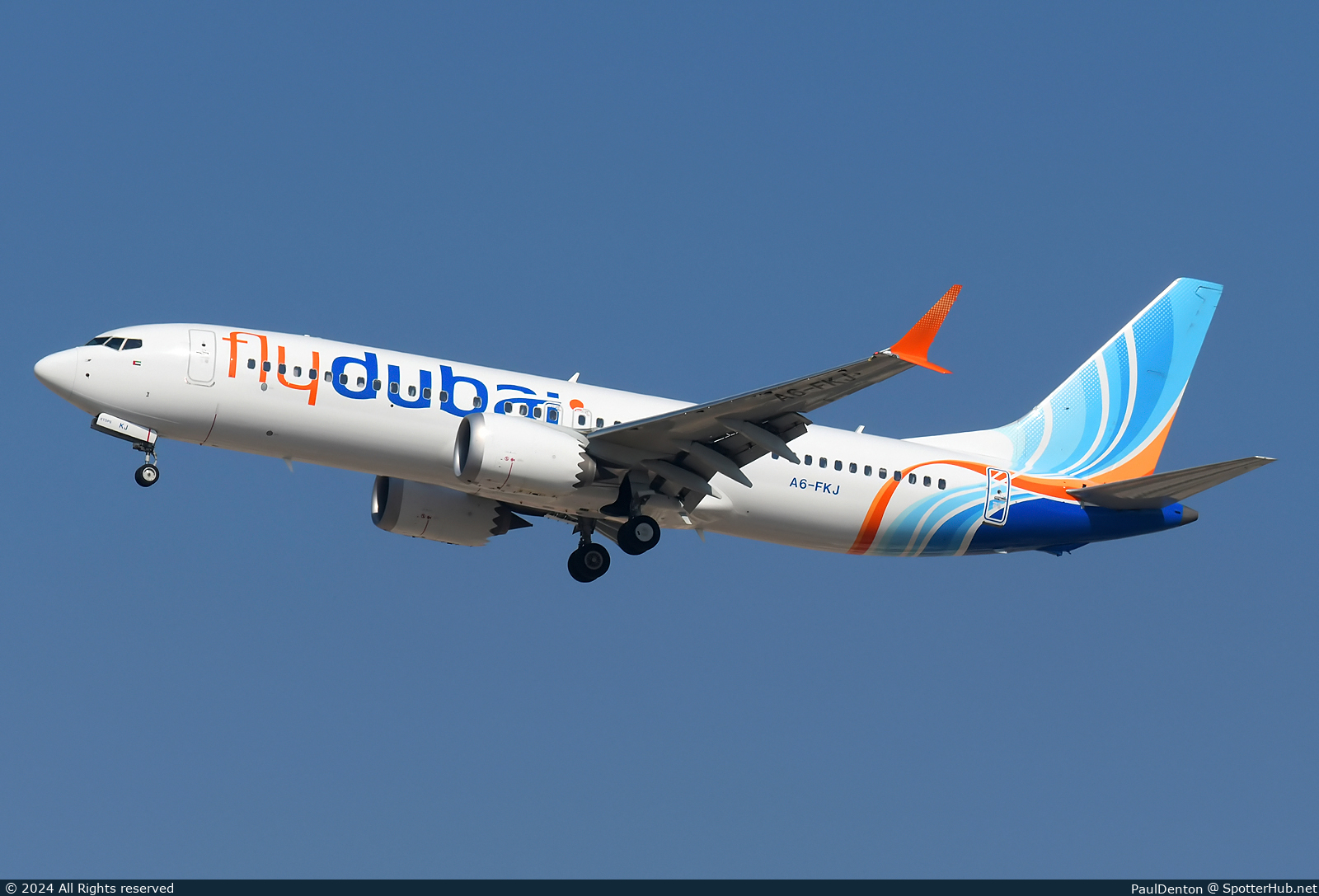 Photo of A6-FKJ - Boeing 737 MAX 8 operated by flydubai