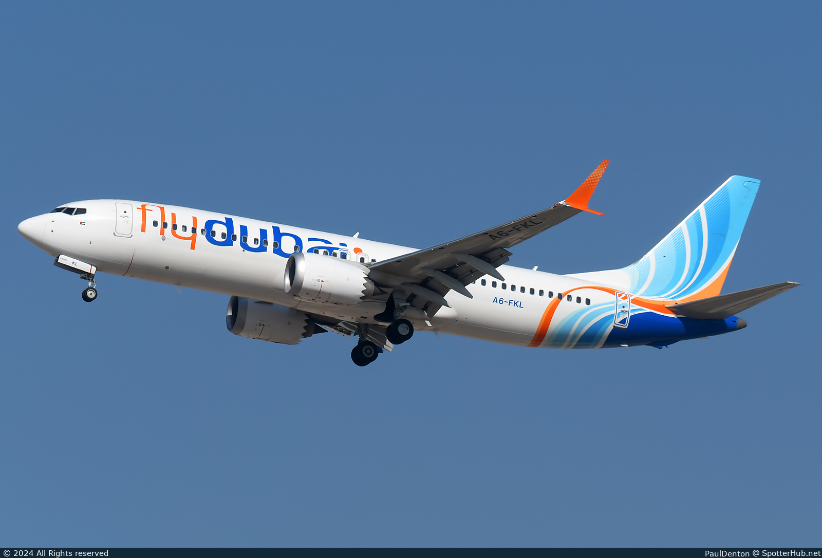 Photo of A6-FKL - Boeing 737 MAX 8 operated by flydubai