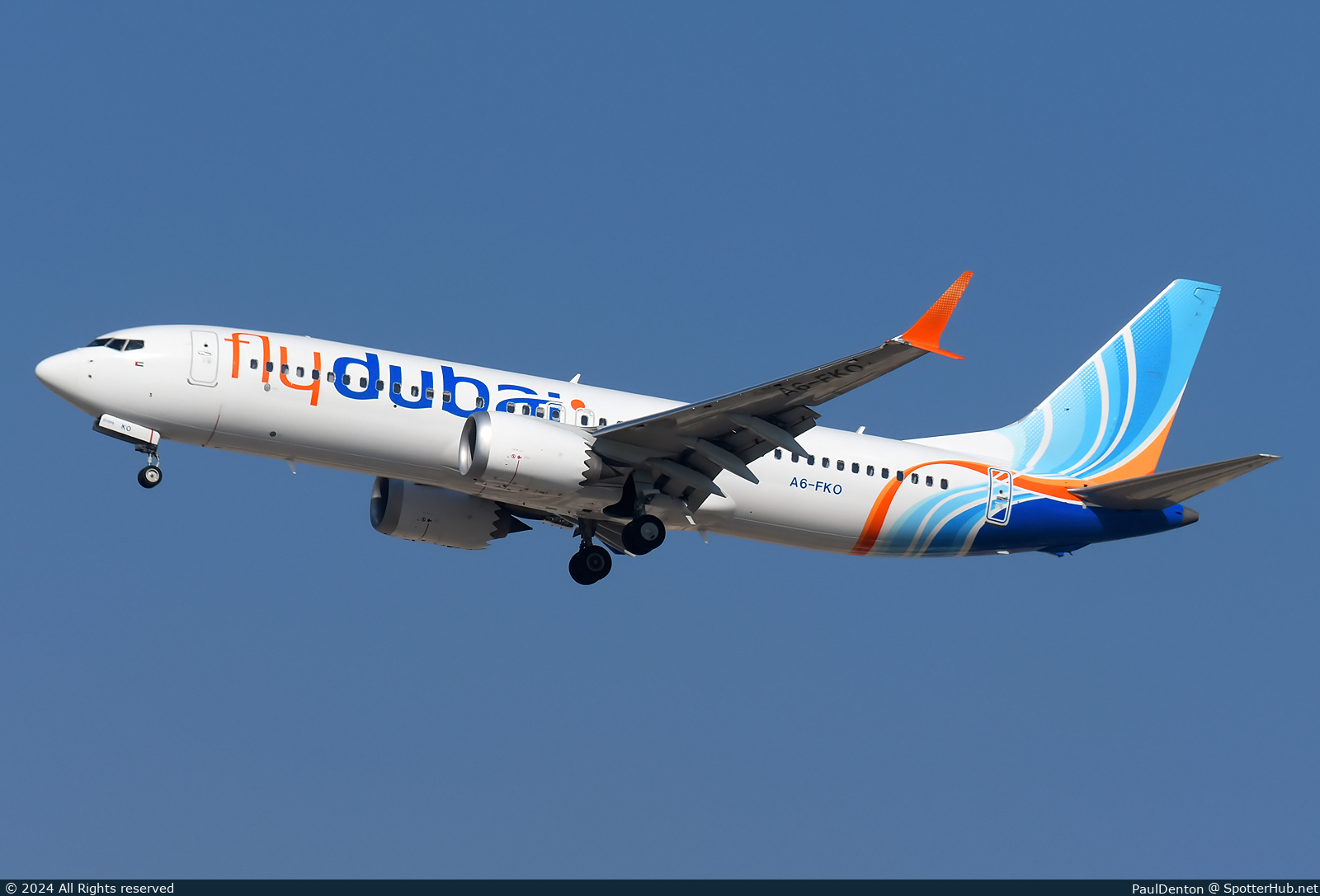 Photo of A6-FKO - Boeing 737 MAX 8 operated by flydubai
