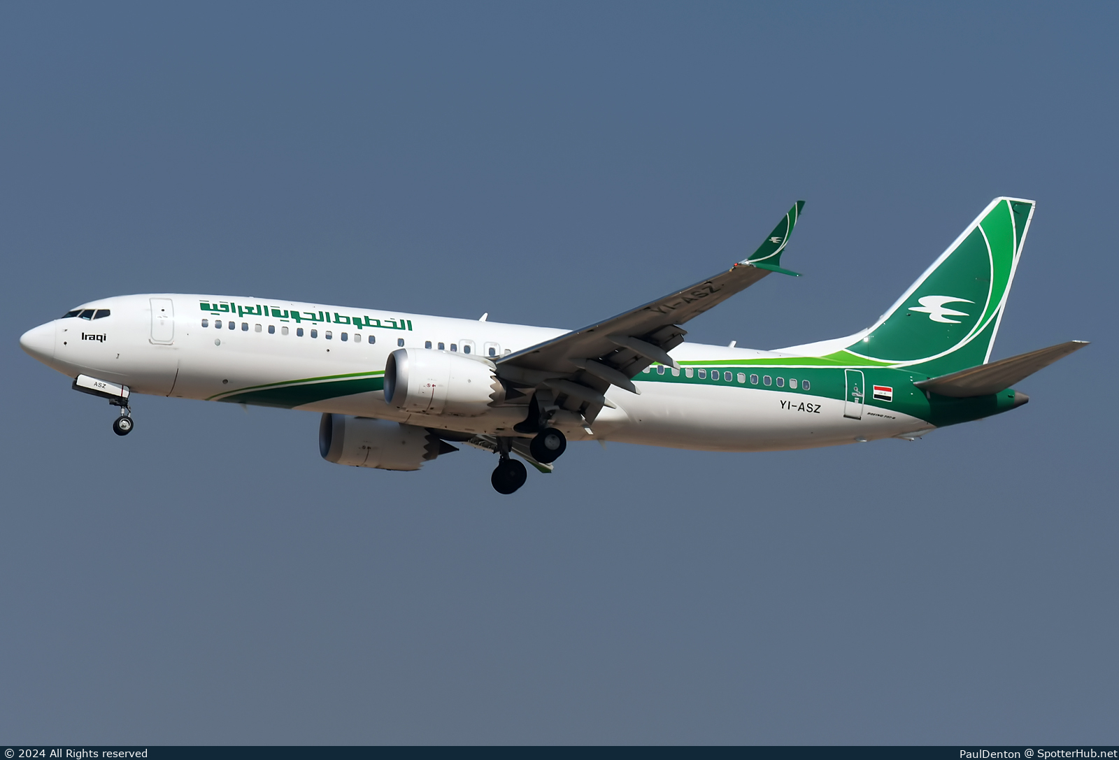 Photo of YI-ASZ - Boeing 737 MAX 8 operated by Iraqi Airways