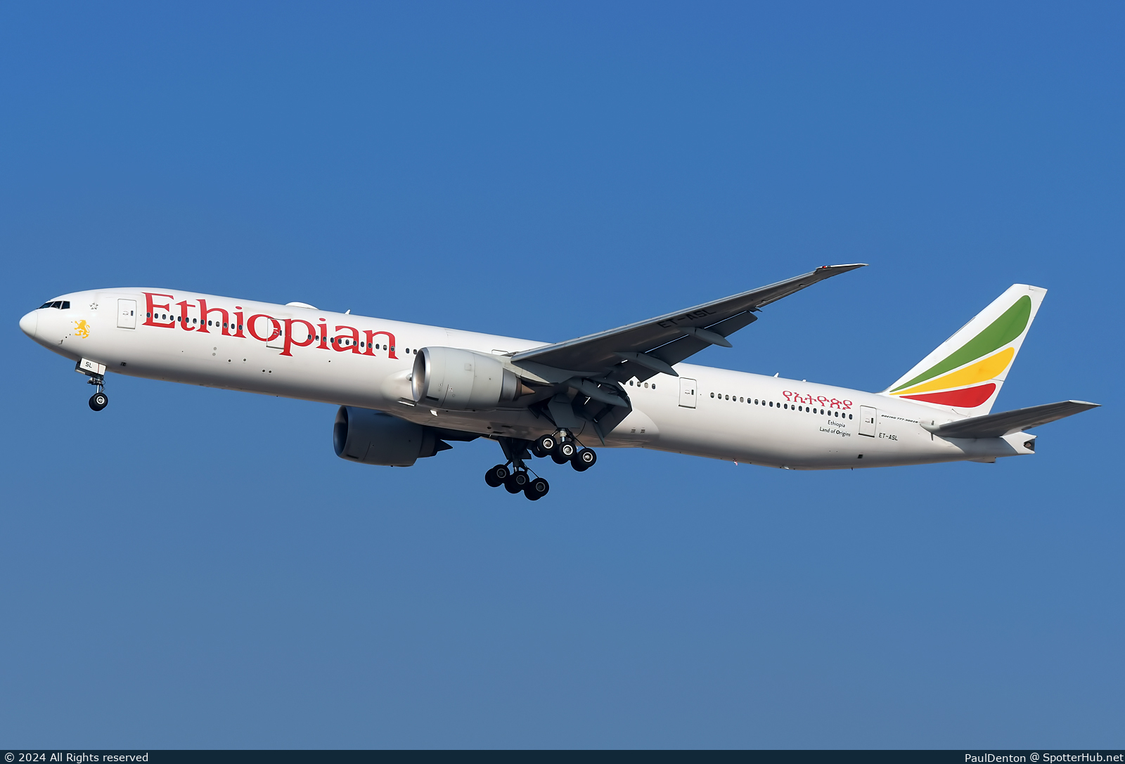 Photo of ET-ASL - Boeing 777-360(ER) operated by Ethiopian Airlines