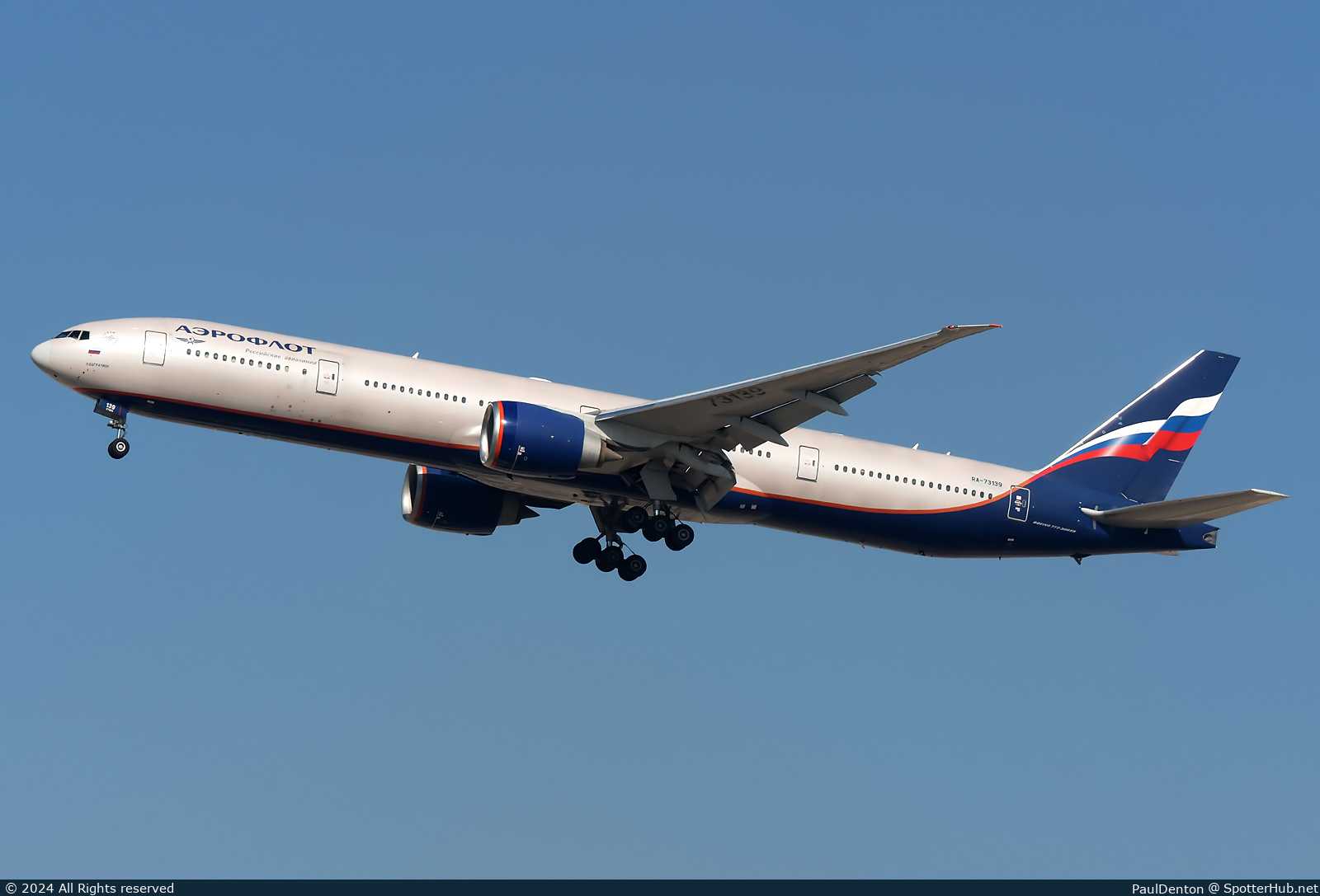 Photo of RA-73139 - Boeing 777-3M0(ER) operated by Aeroflot