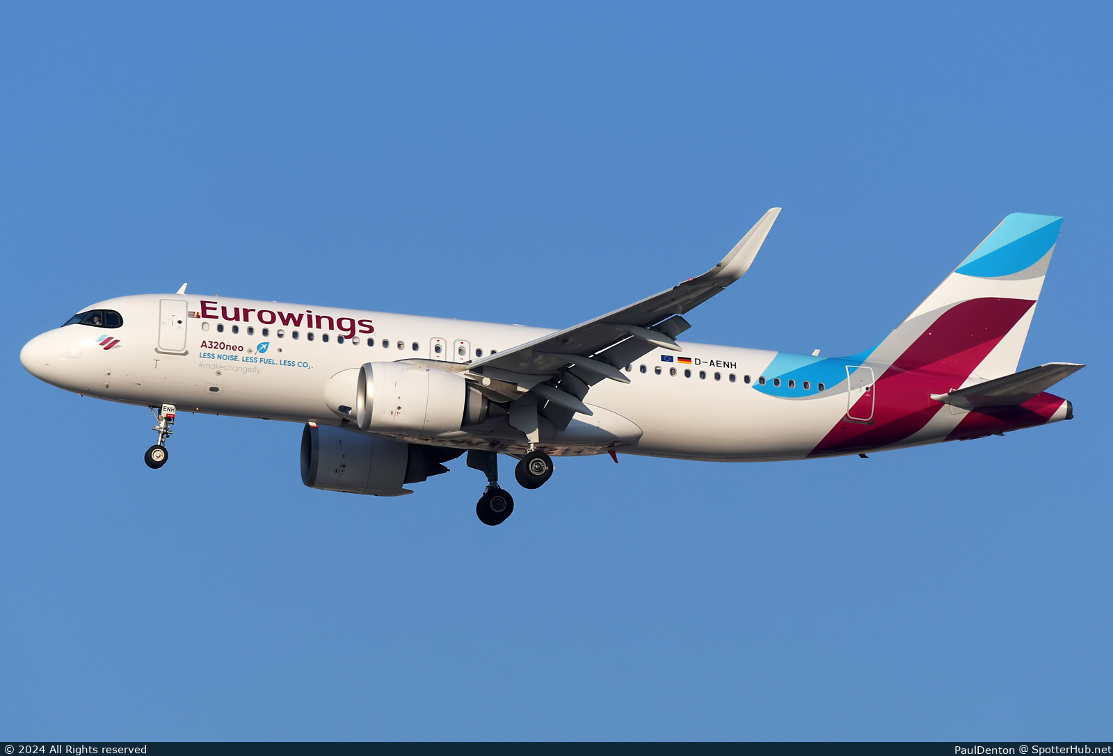 Photo of D-AENH - Airbus A320-251N operated by Eurowings