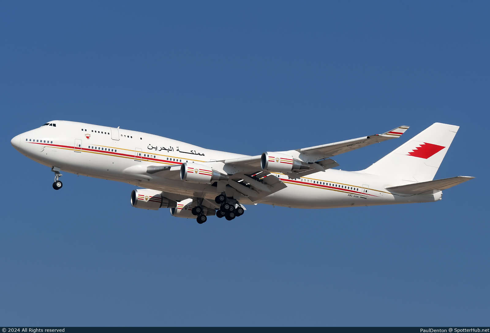 Photo of A9C-HAK - Boeing 747-4F6 operated by Bahrain Royal Flight