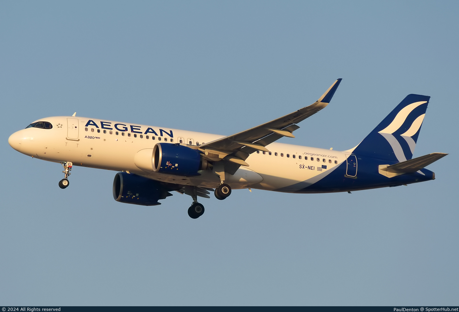 Photo of SX-NEI - Airbus A320-271N operated by Aegean Airlines