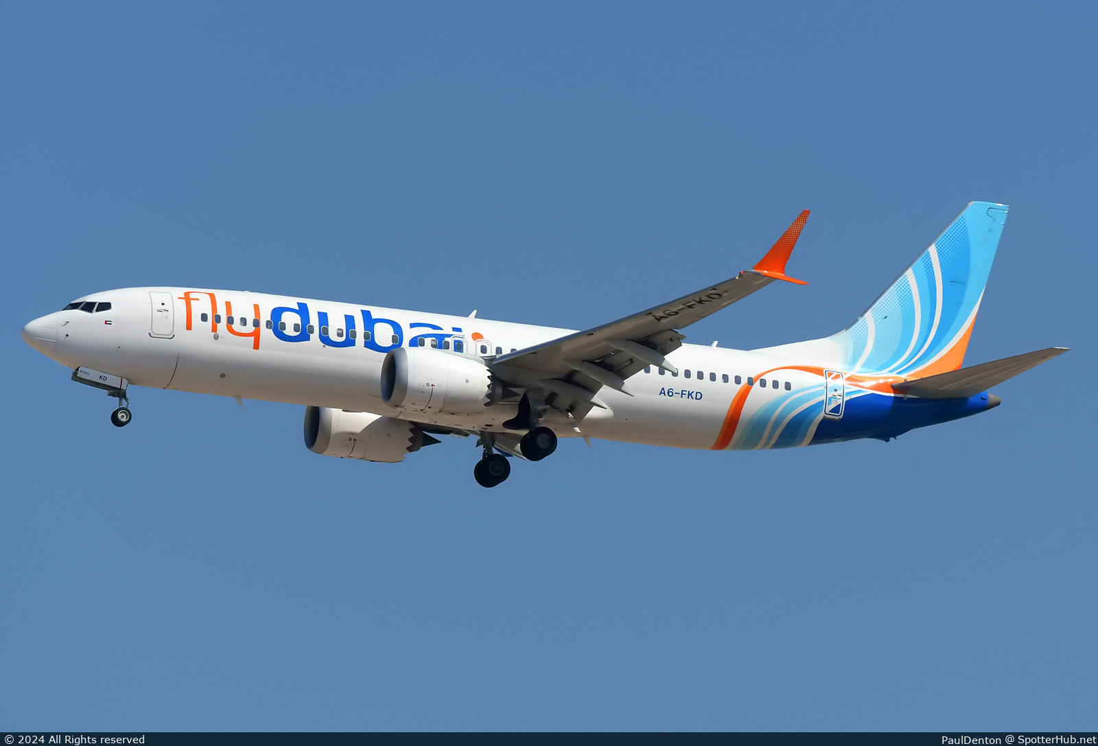 Photo of A6-FKD - Boeing 737 MAX 8 operated by flydubai