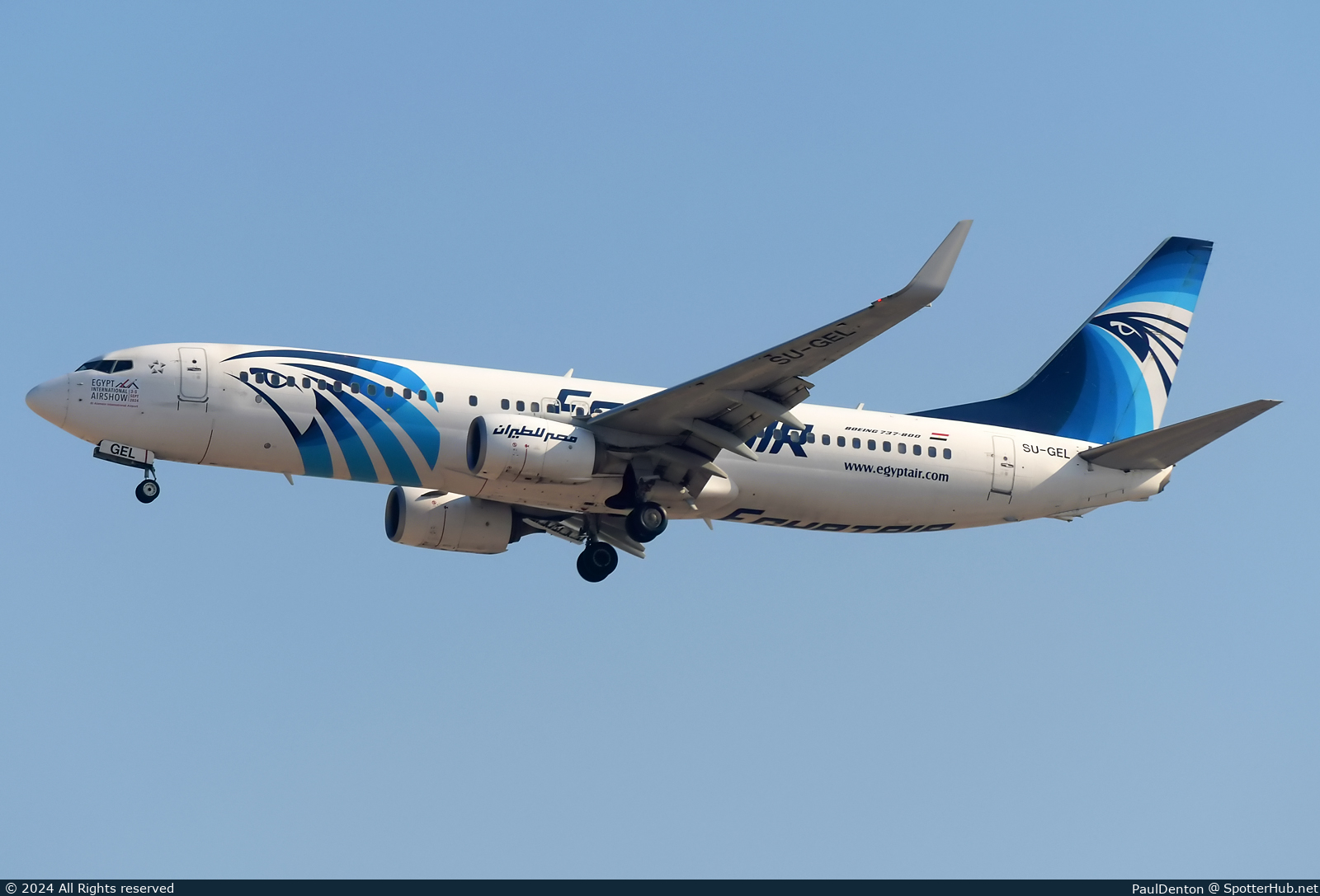 Photo of SU-GEL - Boeing 737-866 operated by Egyptair