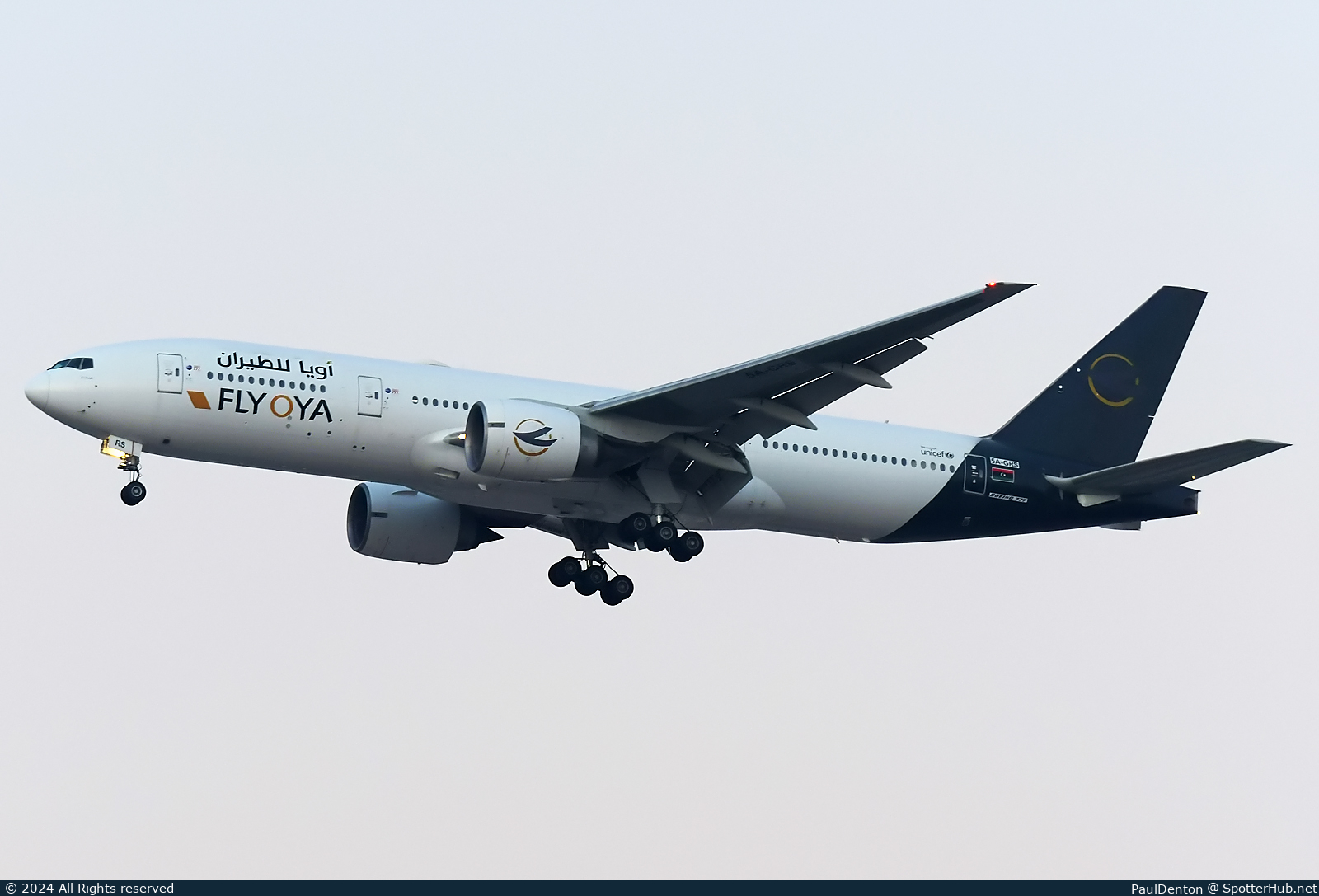 Photo of 5A-GRS - Boeing 777-246(ER) operated by Fly OYA