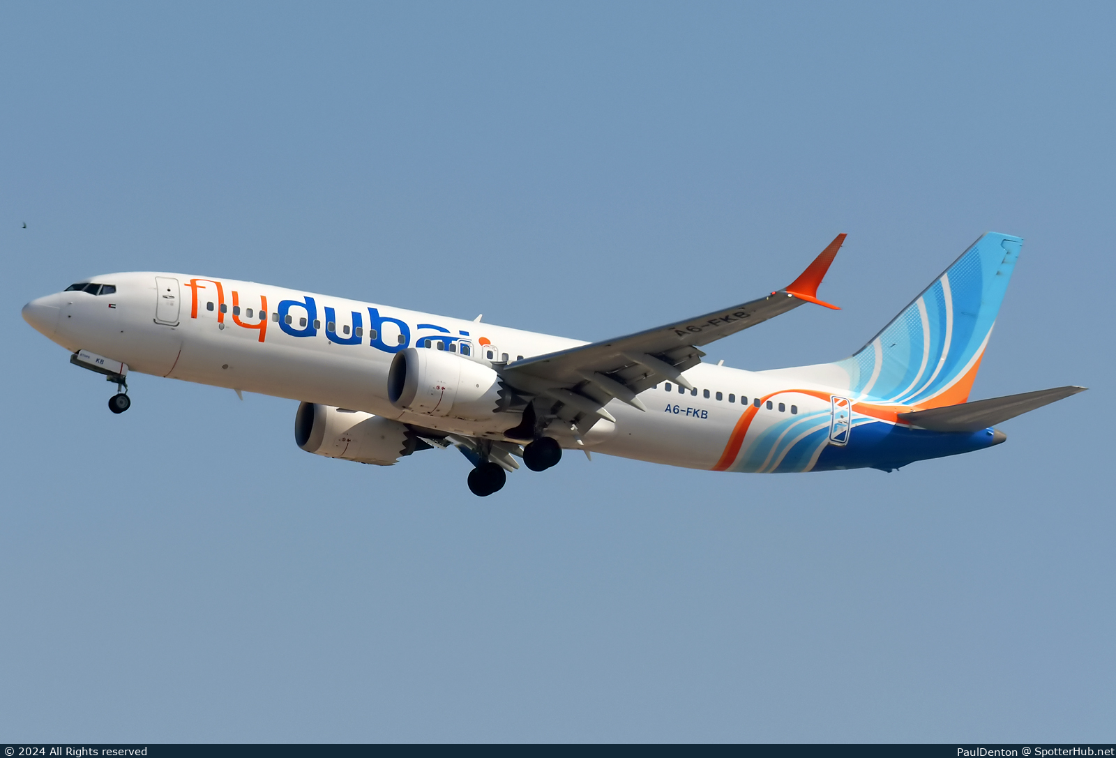 Photo of A6-FKB - Boeing 737 MAX 8 operated by flydubai