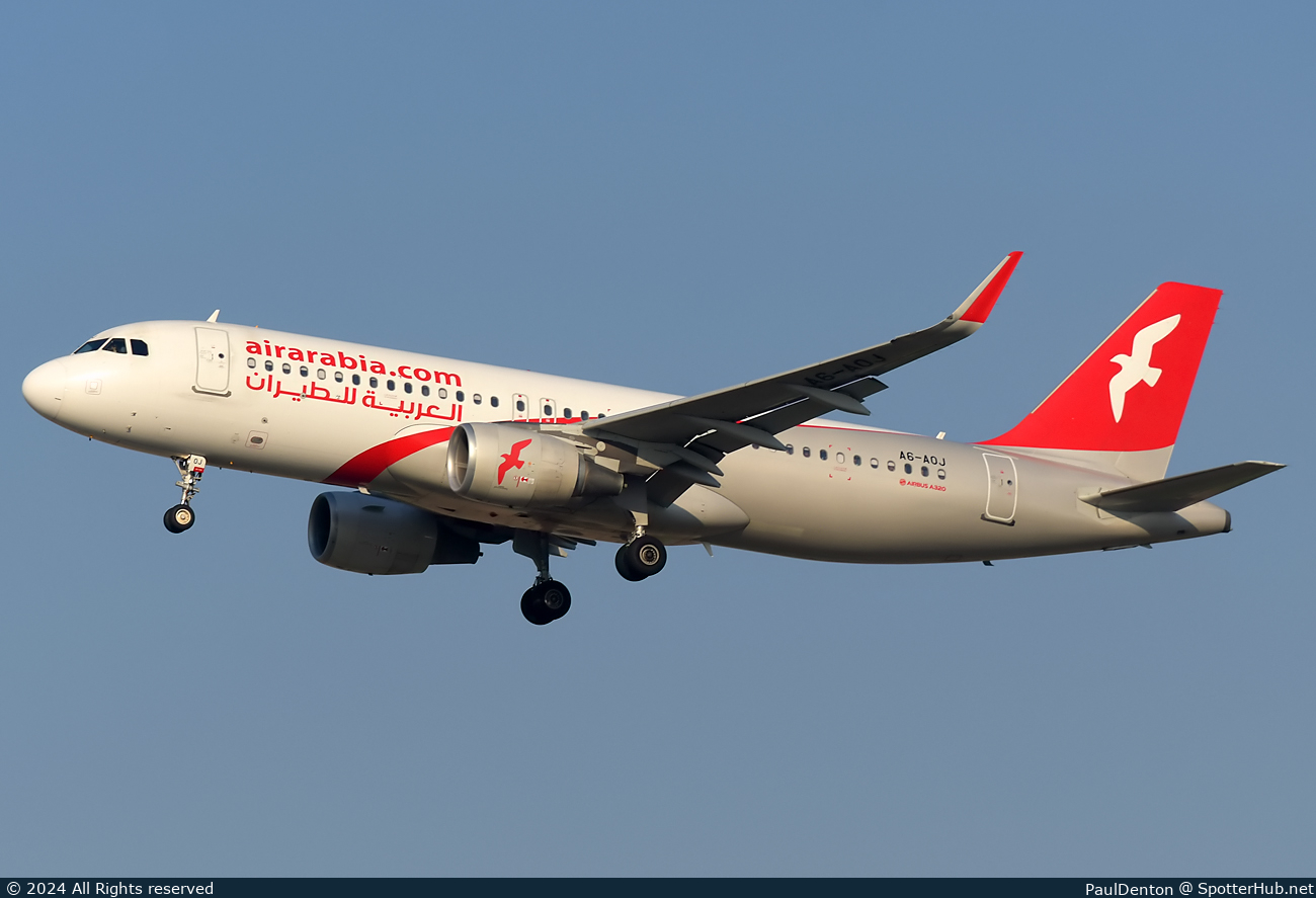 Photo of A6-AOJ - Airbus A320-214 operated by Air Arabia