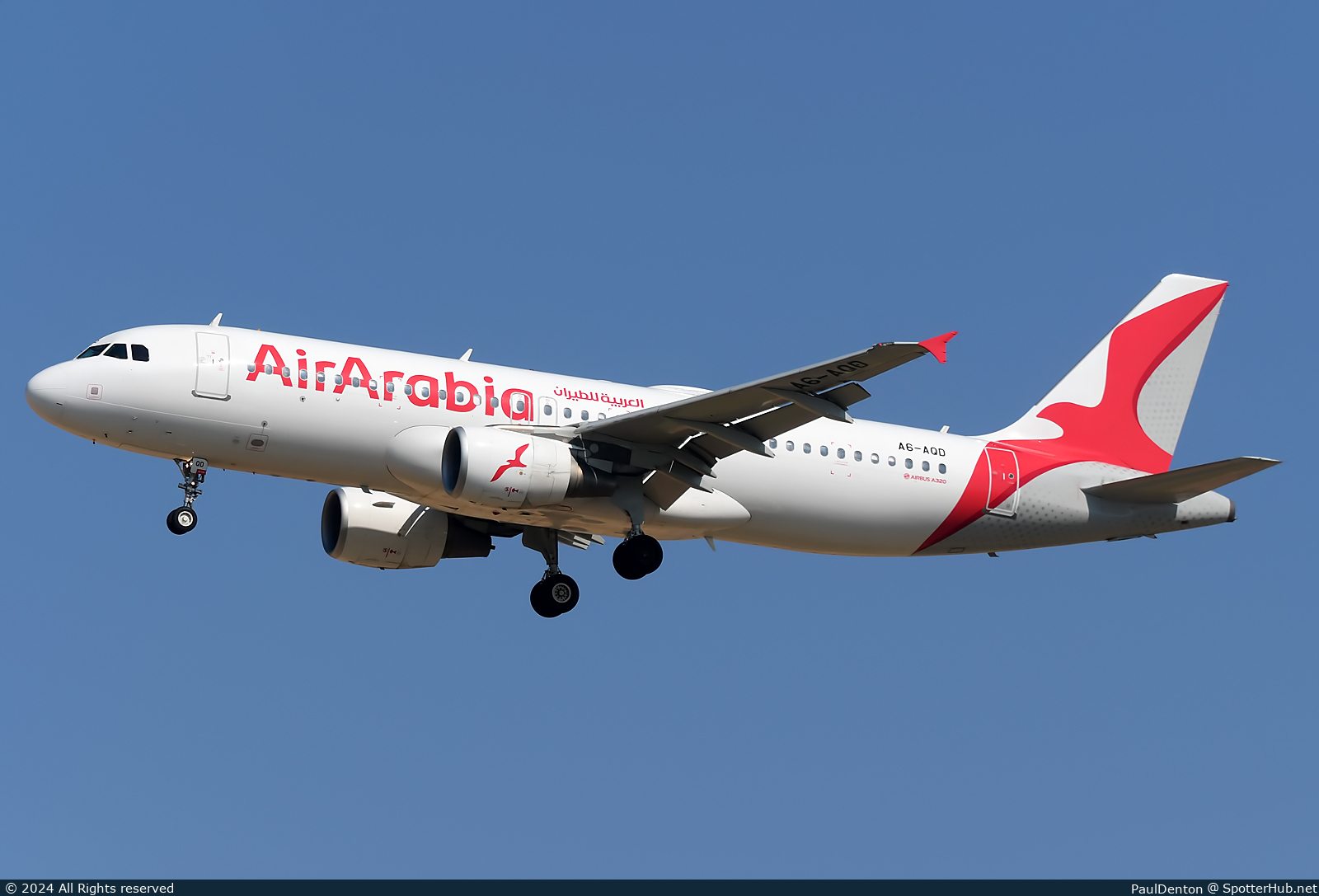 Photo of A6-AQD - Airbus A320-214 operated by Air Arabia