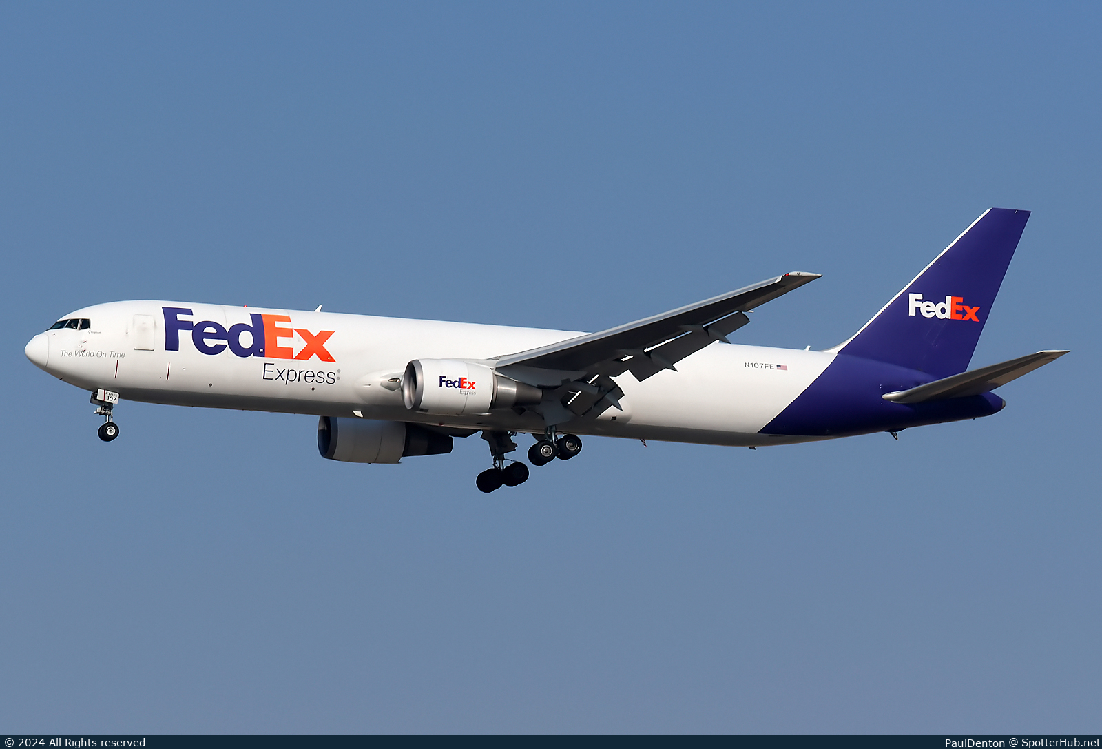 Photo of N107FE - Boeing 767-3S2F operated by FedEx