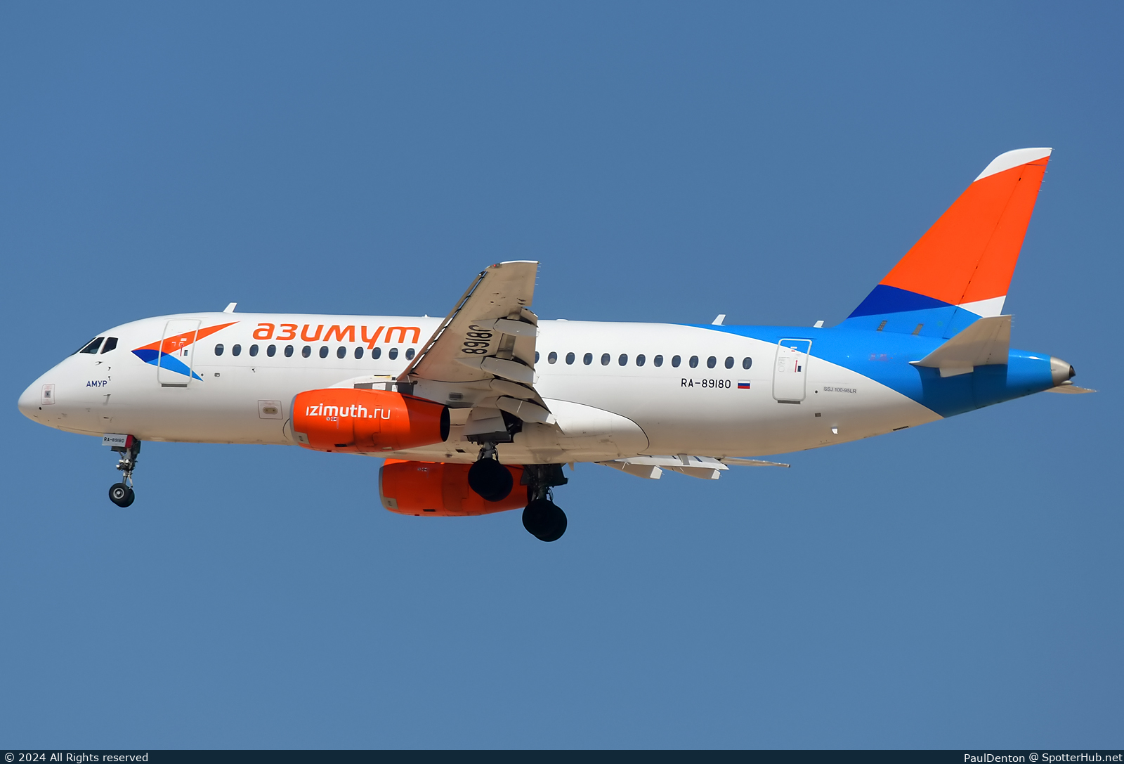 Photo of RA-89180 - Sukhoi Superjet 100-95B operated by azimuth