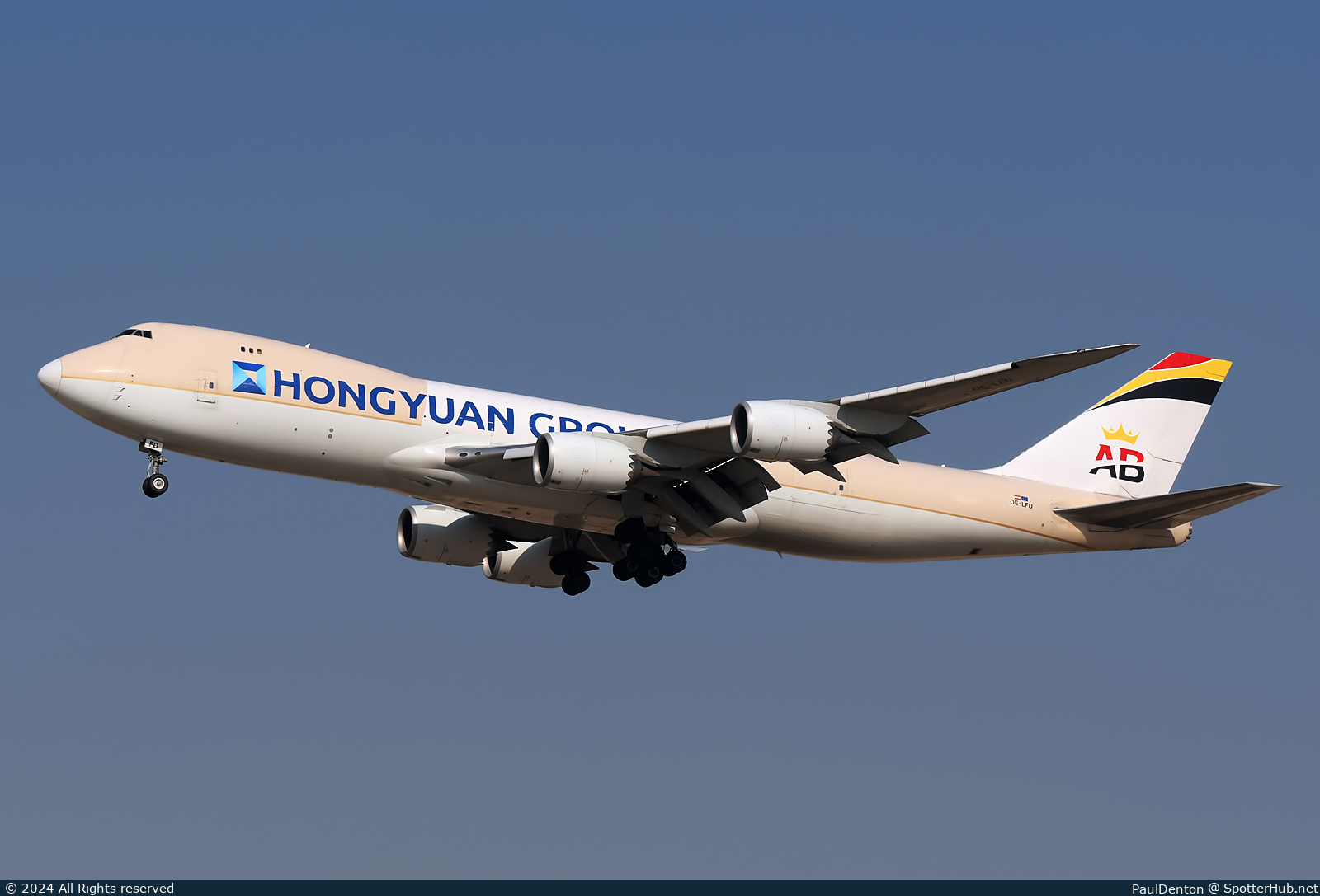 Photo of OE-LFD - Boeing 747-87UF operated by Hongyuan Group (opb Air Belgium)