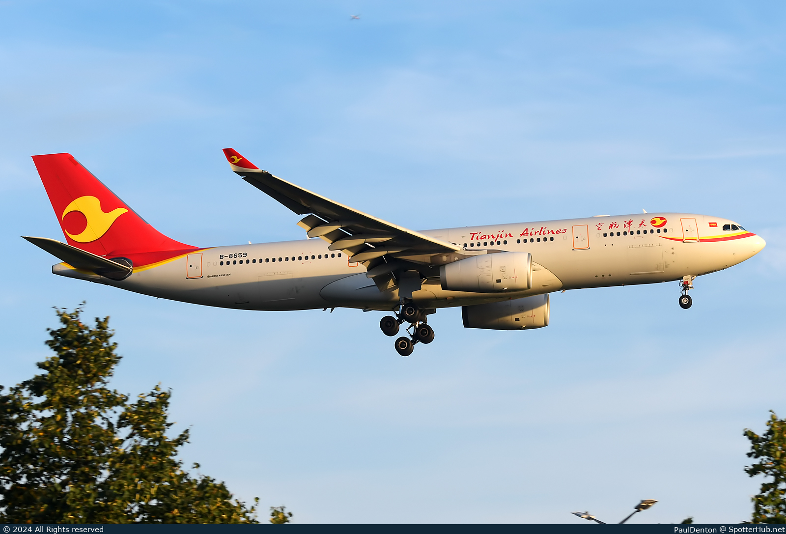 Photo of B-8659 - Airbus A330-243 operated by Tianjin Airlines