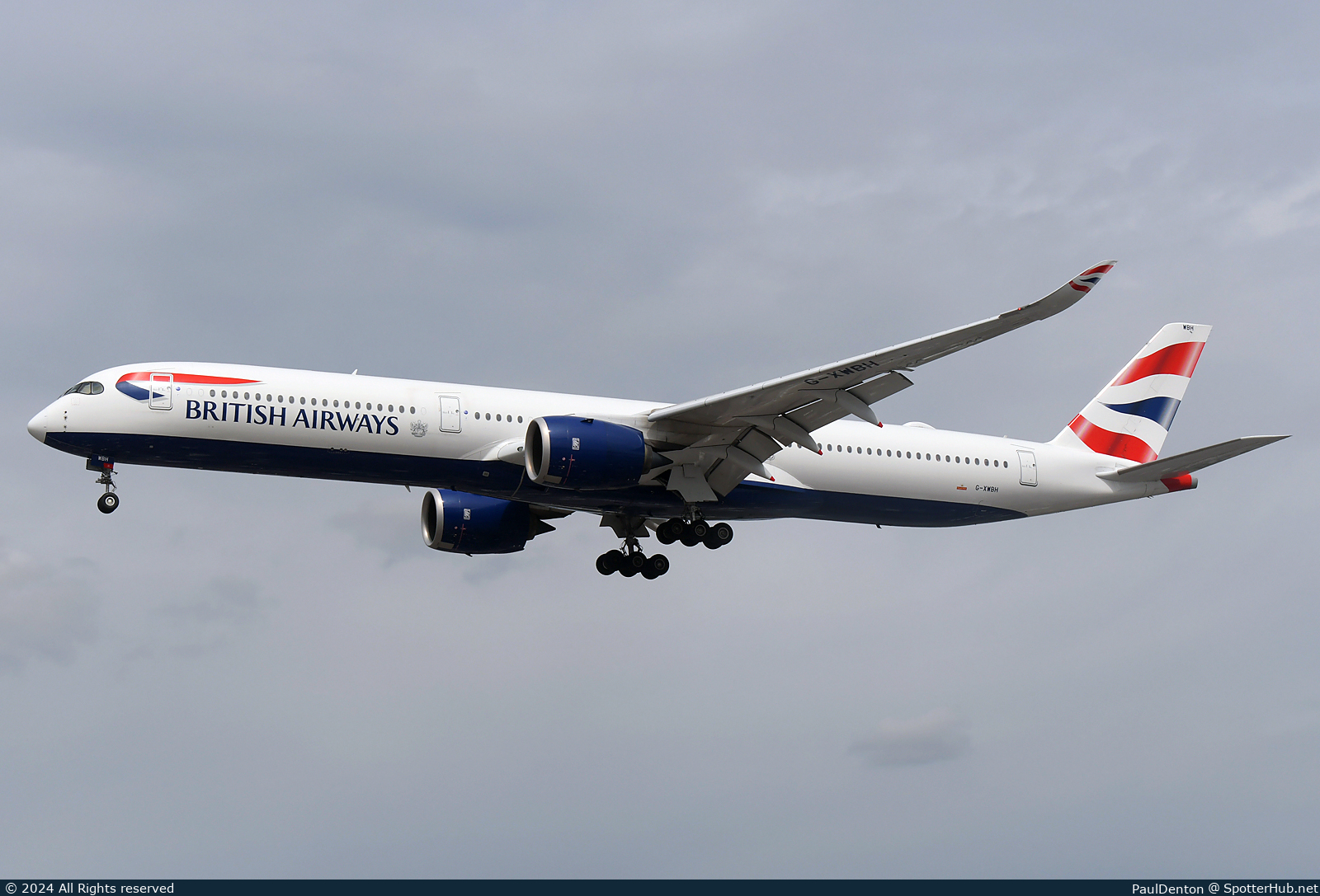 Photo of G-XWBH - Airbus A350-1041 operated by British Airways