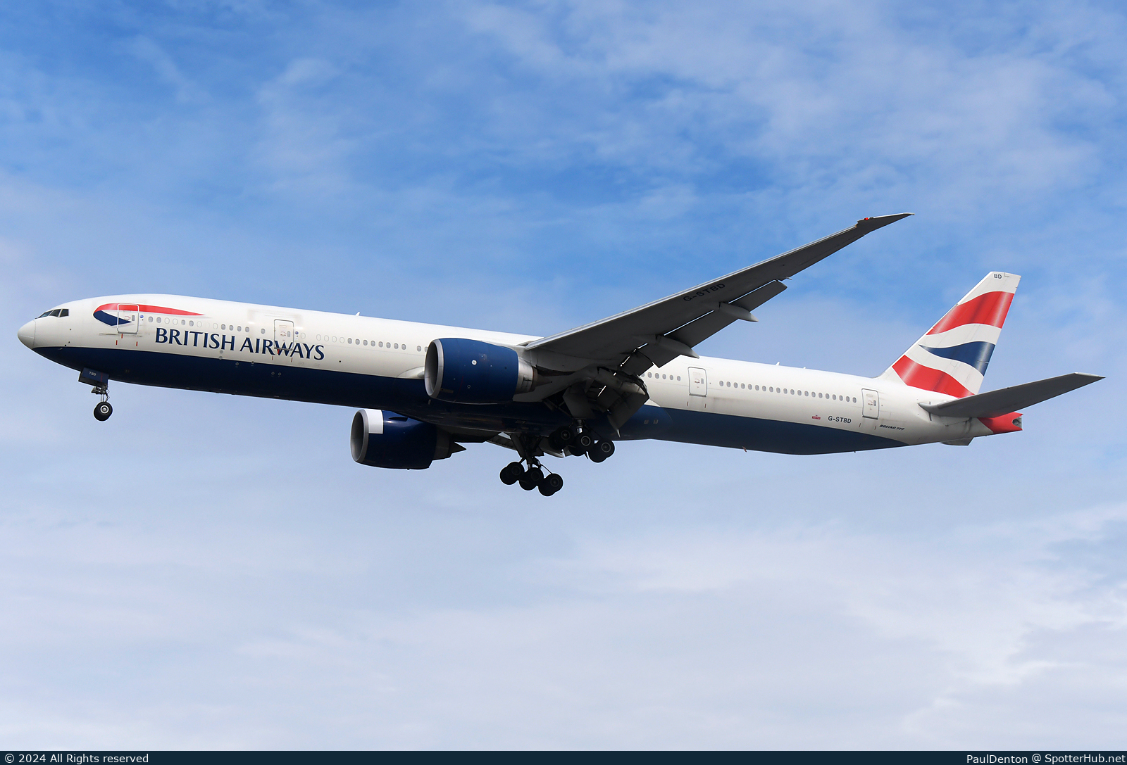 Photo of G-STBD - Boeing 777-36N(ER) operated by British Airways