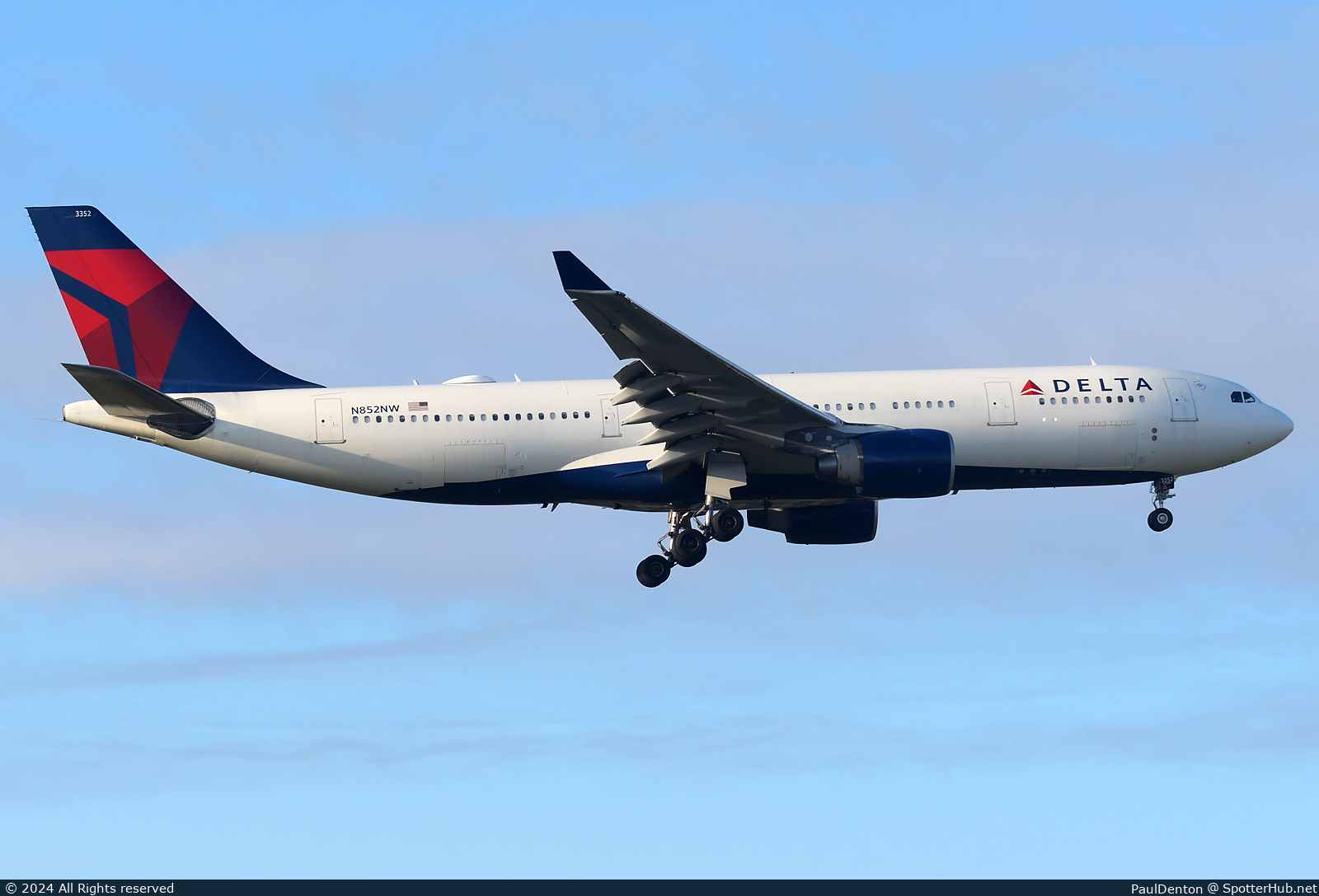 Photo of N852NW - Airbus A330-223 operated by Delta Air Lines