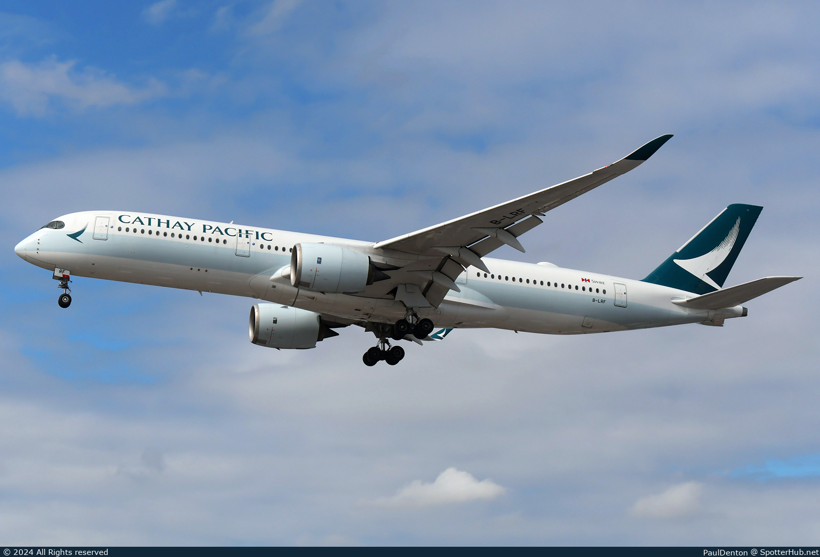 Photo of B-LRF - Airbus A350-941 operated by Cathay Pacific Airways