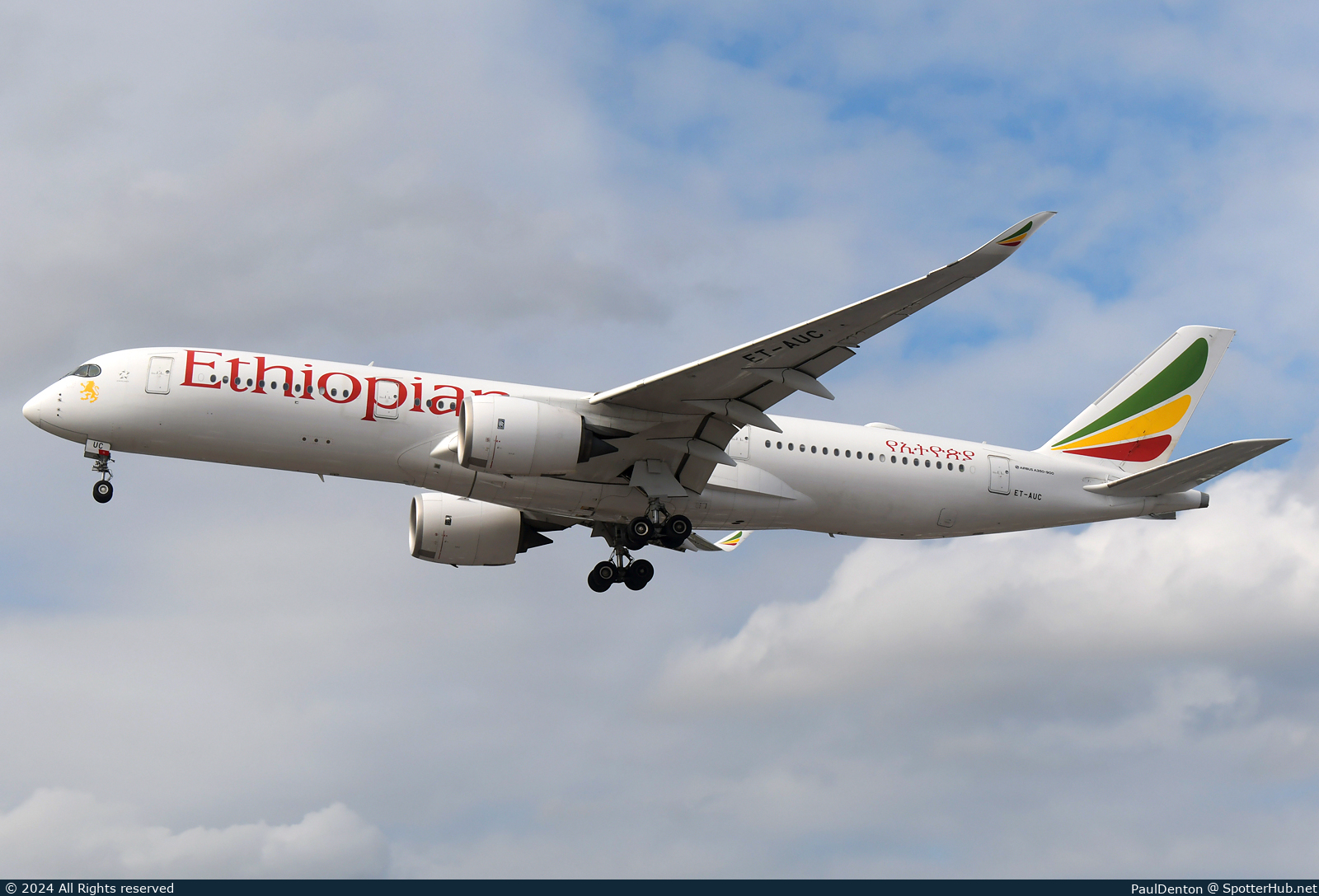 Photo of ET-AUC - Airbus A350-941 operated by Ethiopian Airlines